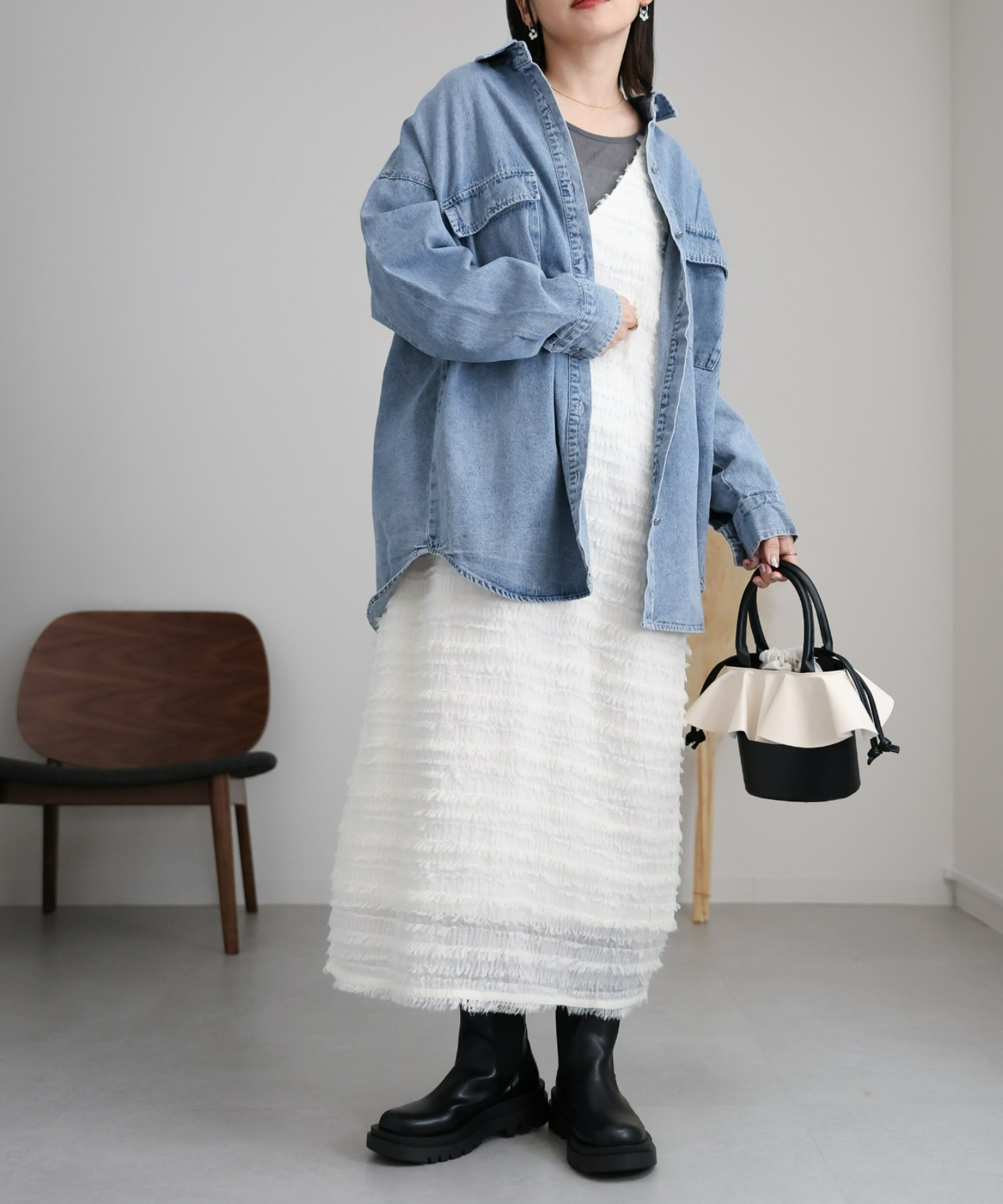 model:162㎝　着用サイズ:FREE