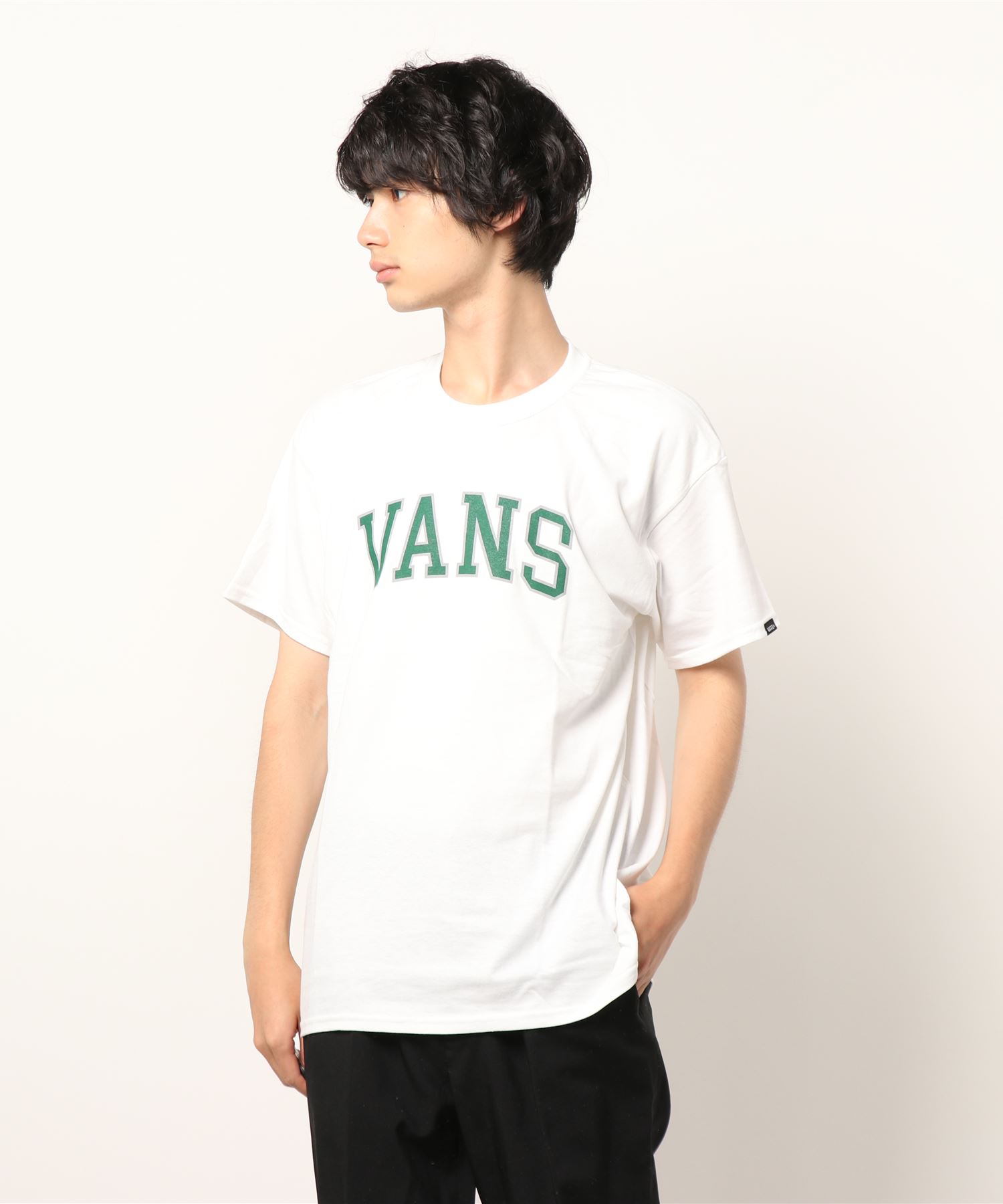 新しいスタイル 開店記念セール VANSVANS ヴァンズ M VANS Arch Logo S T-Shirt ショートスリーブ 121K1010300 WHITE estela.solar estela.solar