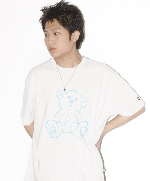 A'GEM/9 × .kom『ISTKUNST/イストクンスト』THUNDER BEAR TEE