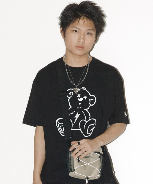 A'GEM/9 × .kom『ISTKUNST/イストクンスト』THUNDER BEAR TEE