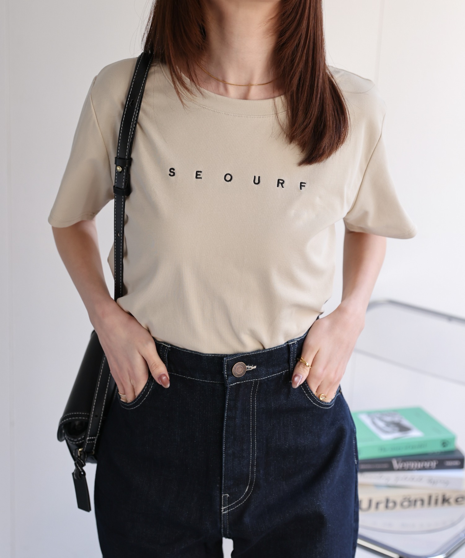 model：162cm 着用サイズ：F