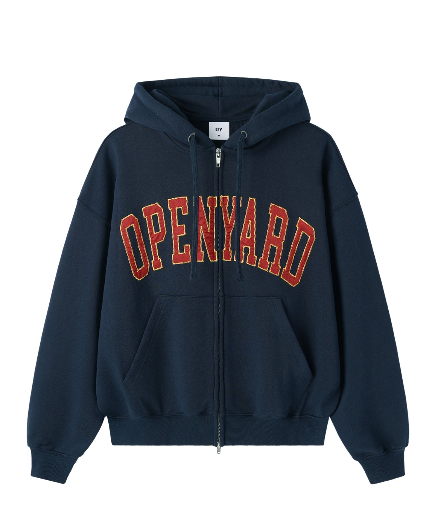 OY/オーワイ』SATIN PATCH HOODIE ZIP UP/サテンパッチジップアップ