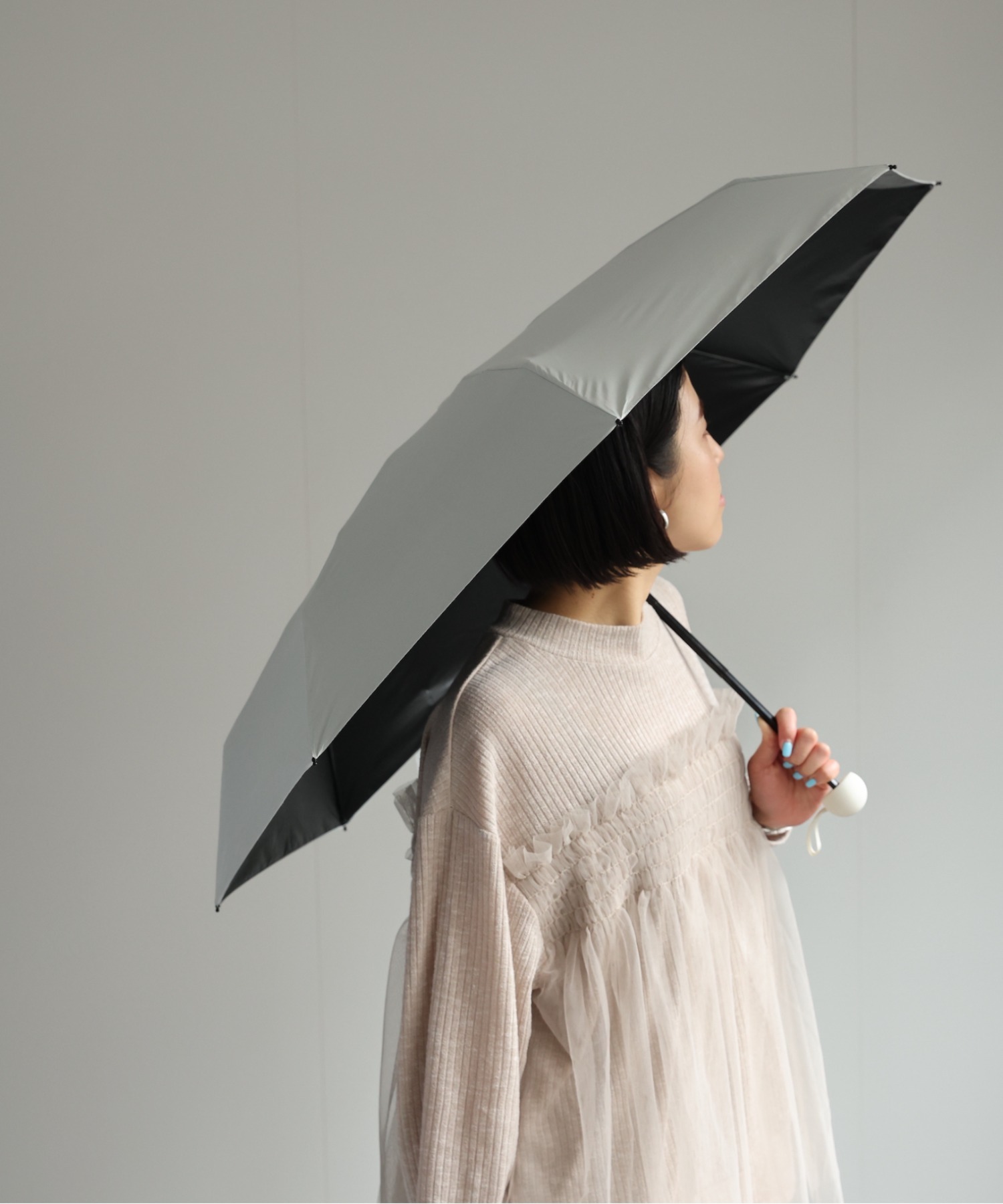 model：156cm ライトグレー