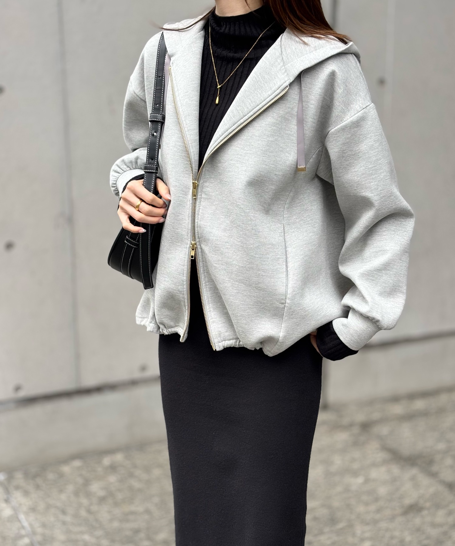 ダンボールドロストフレアヘムパーカー Emma Taylor│STYLEDOOR