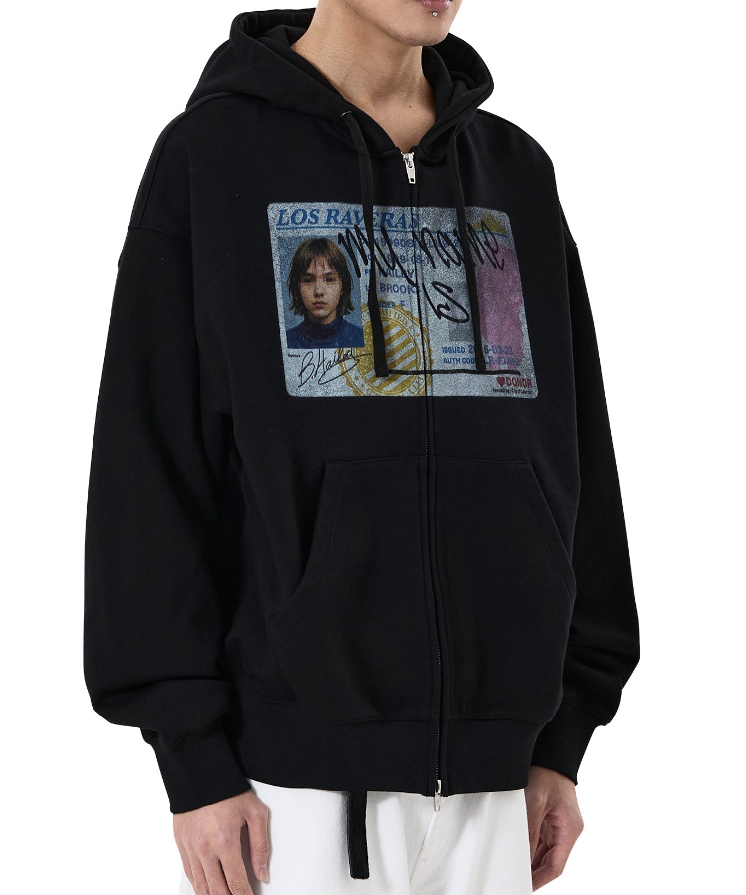 OY/オーワイ』FAKE LICENSE HOODIE ZIP UP/フェイクライセンスジップ