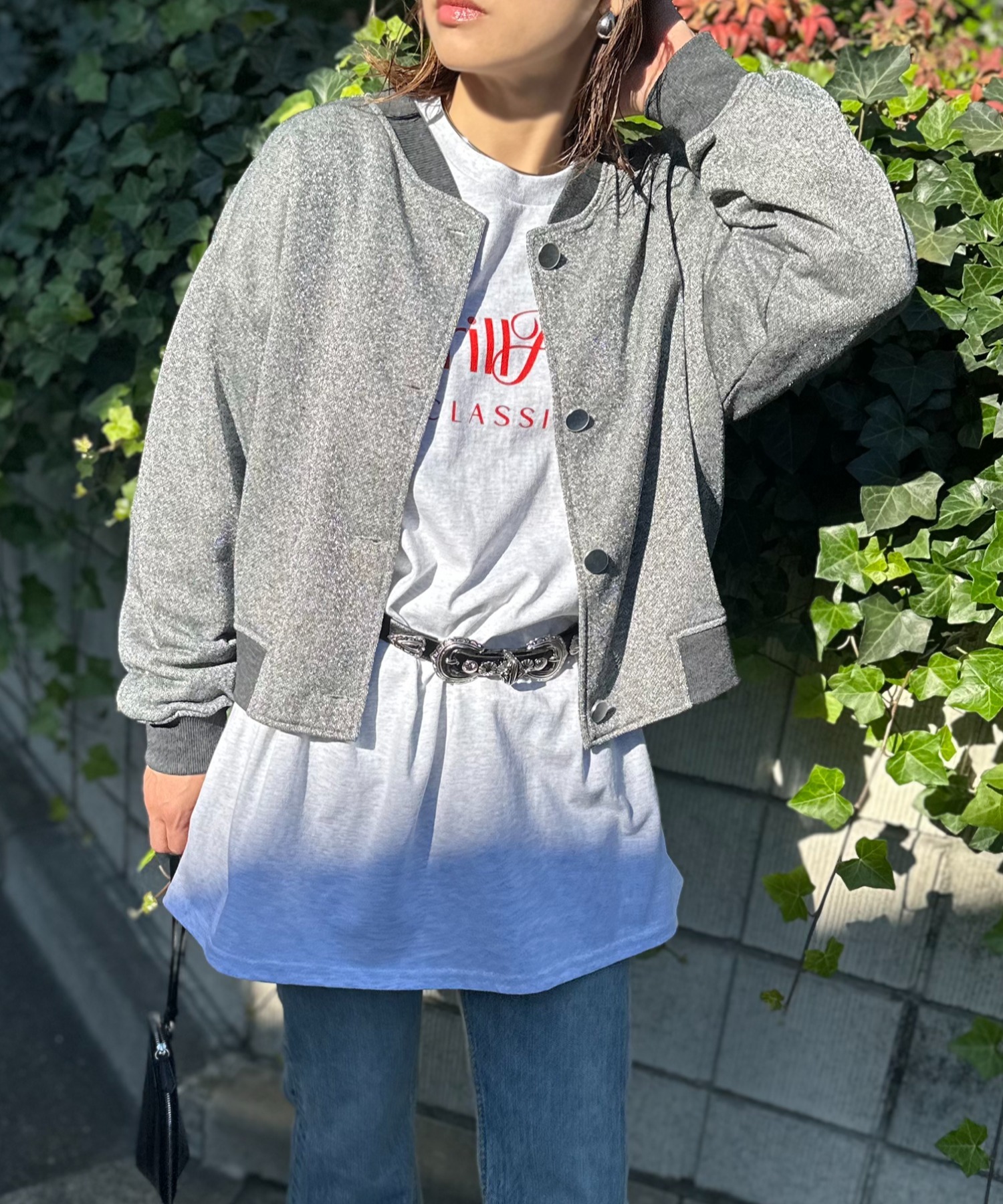 グレー
model:154cm 着用サイズ:FREE