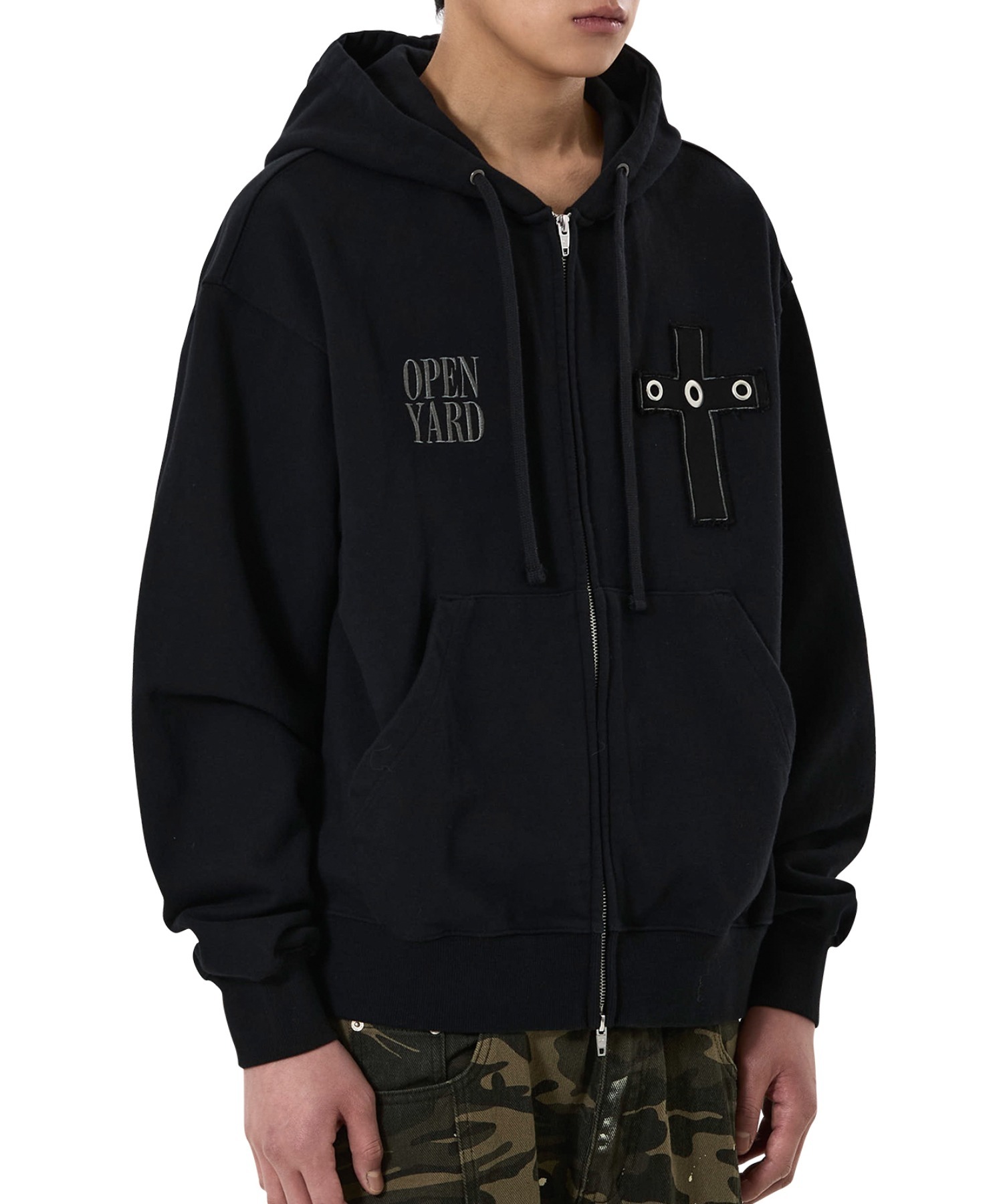 OY/オーワイ』DIVINE STUDDED HOODIE ZIP UP/ディヴァインスタディッド