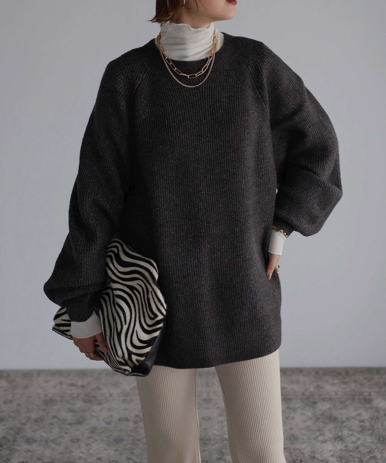 model：H158 着用サイズ：FREE