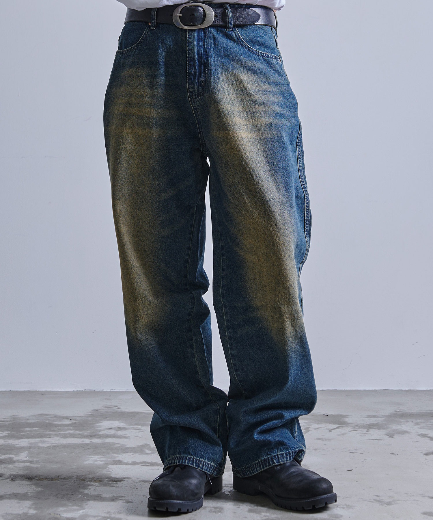 A'GEM/9 × .kom『ARULE/アルール』ビンテージルーズデニムパンツ