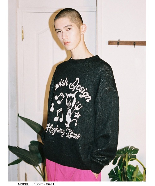 A'GEM/9 × .kom『CAVISH/カビシ』61ROAD KNIT SWEATER/ロードニット