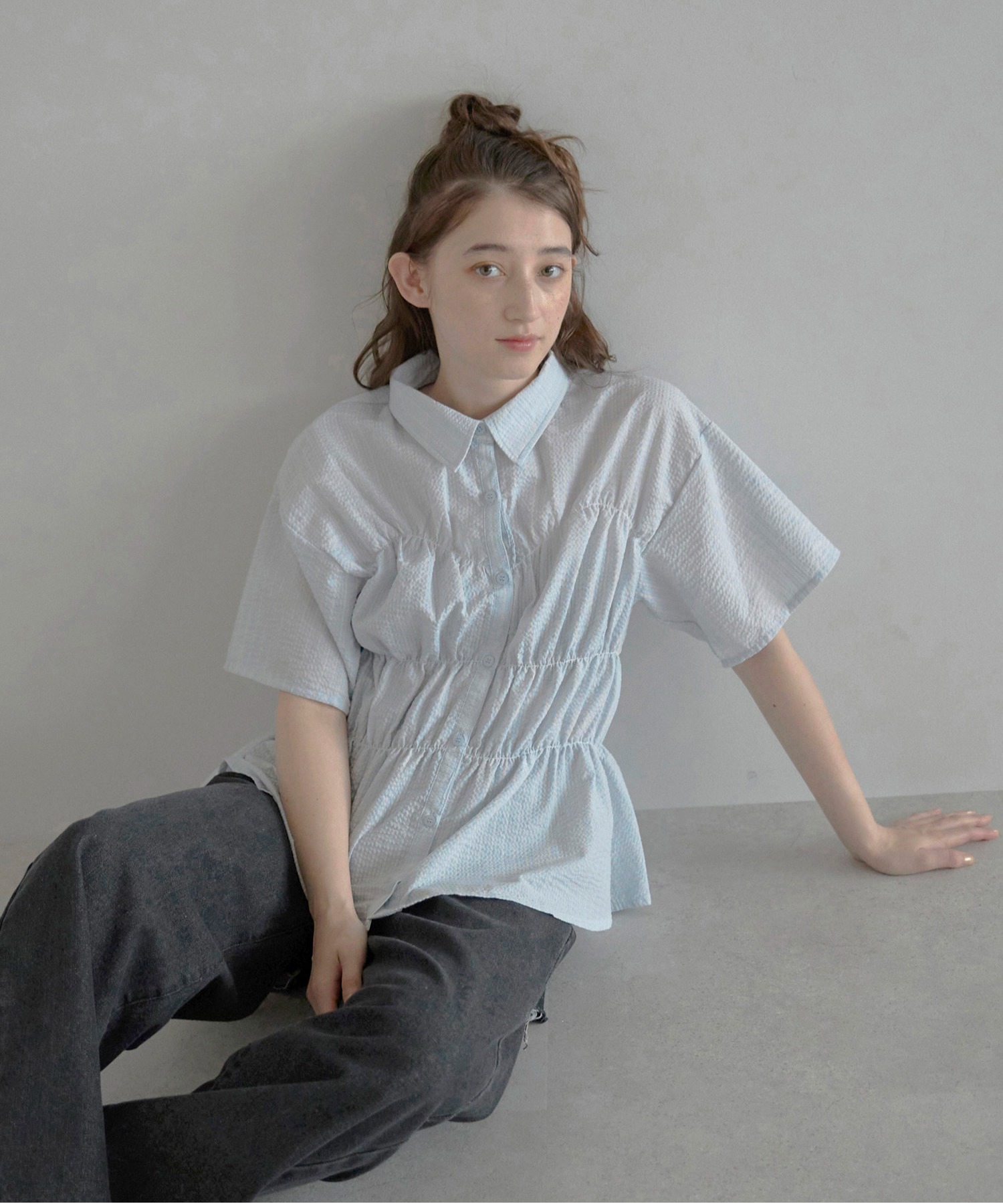 model：H164 着用サイズ：FREE