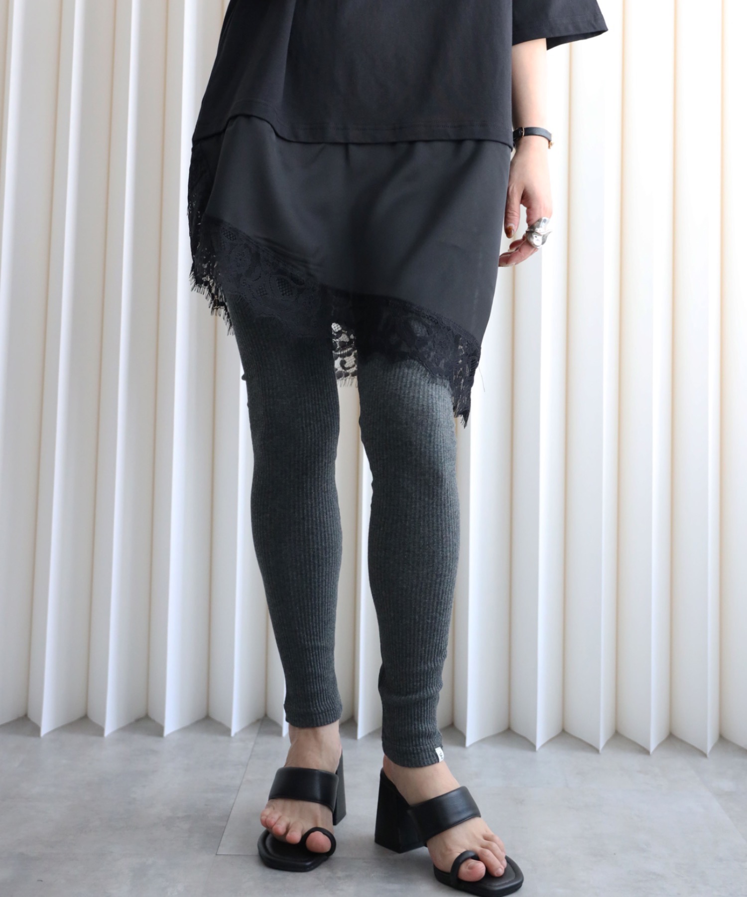 model：155cm. 着用サイズ：FREE