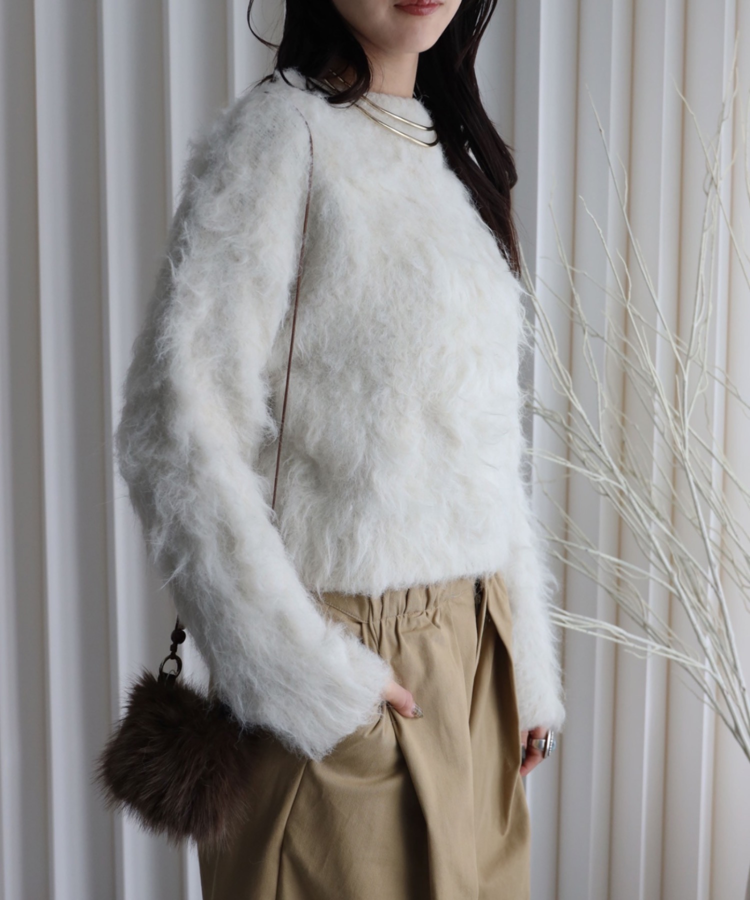 model：164cm. 着用サイズ：FREE