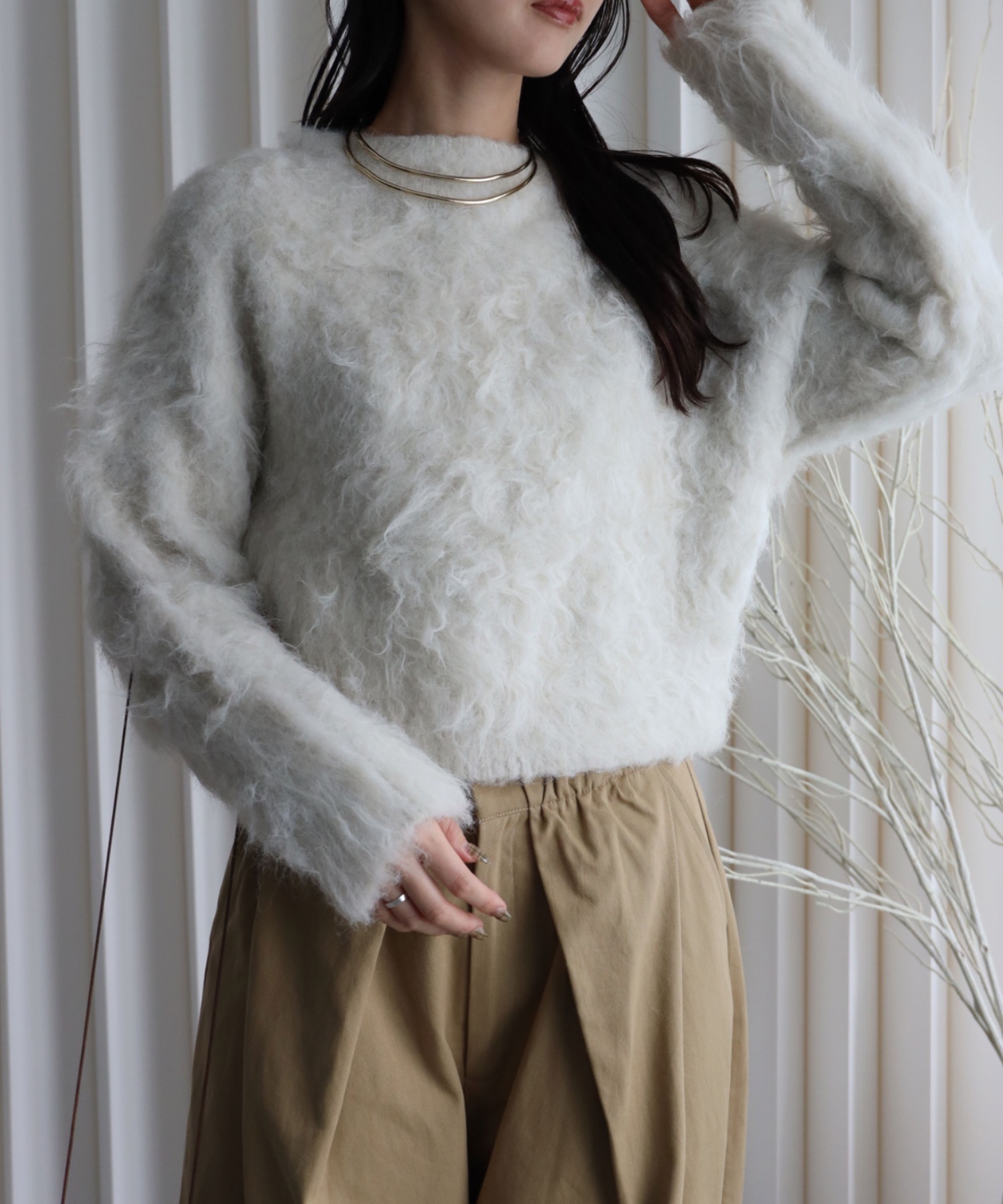 model：164cm. 着用サイズ：FREE