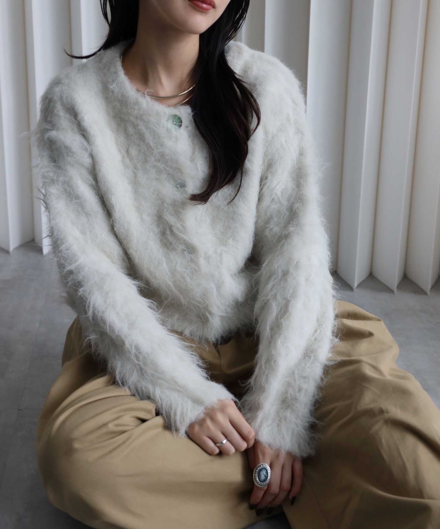 model：164cm. 着用サイズ：FREE