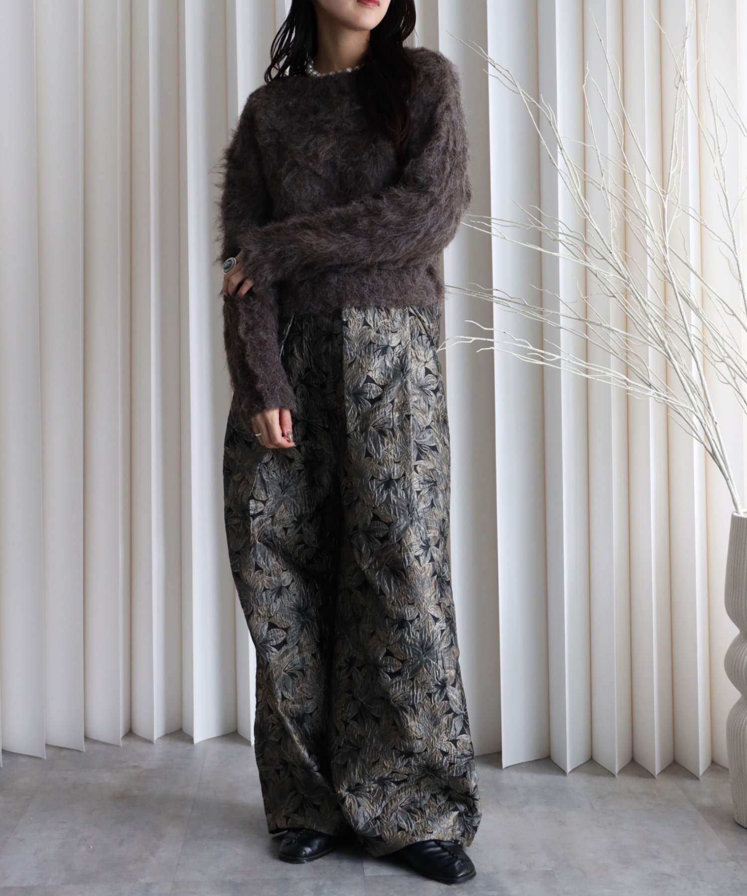 model：164cm. 着用サイズ：FREE