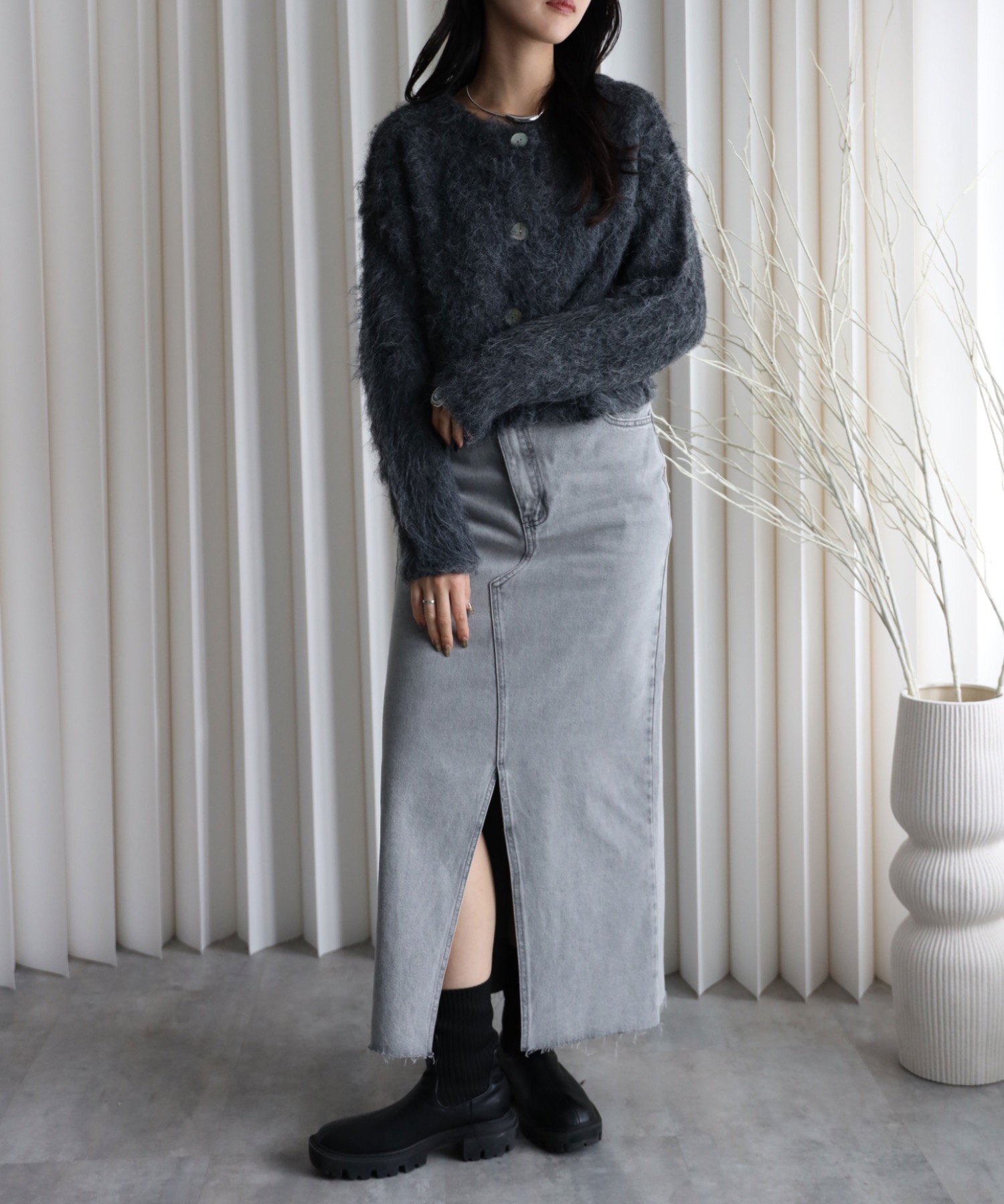 model：164cm. 着用サイズ：FREE