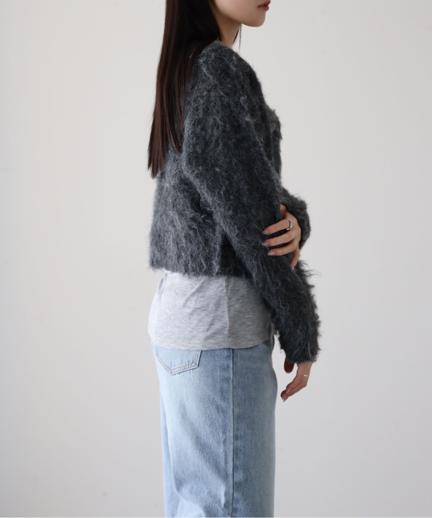 model：164cm. 着用サイズ：FREE