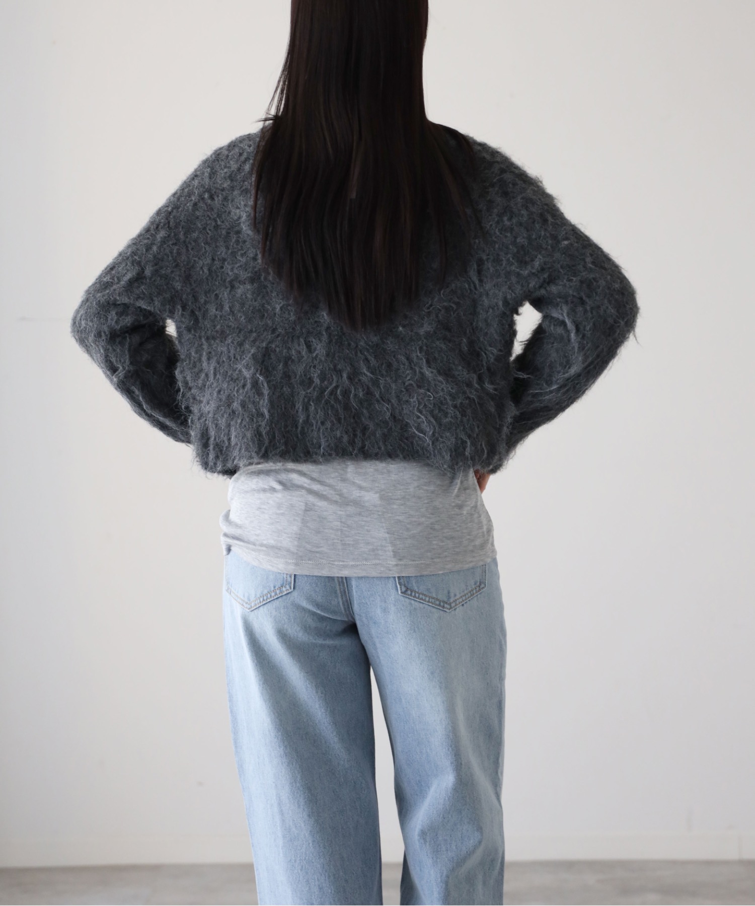 model：164cm. 着用サイズ：FREE
