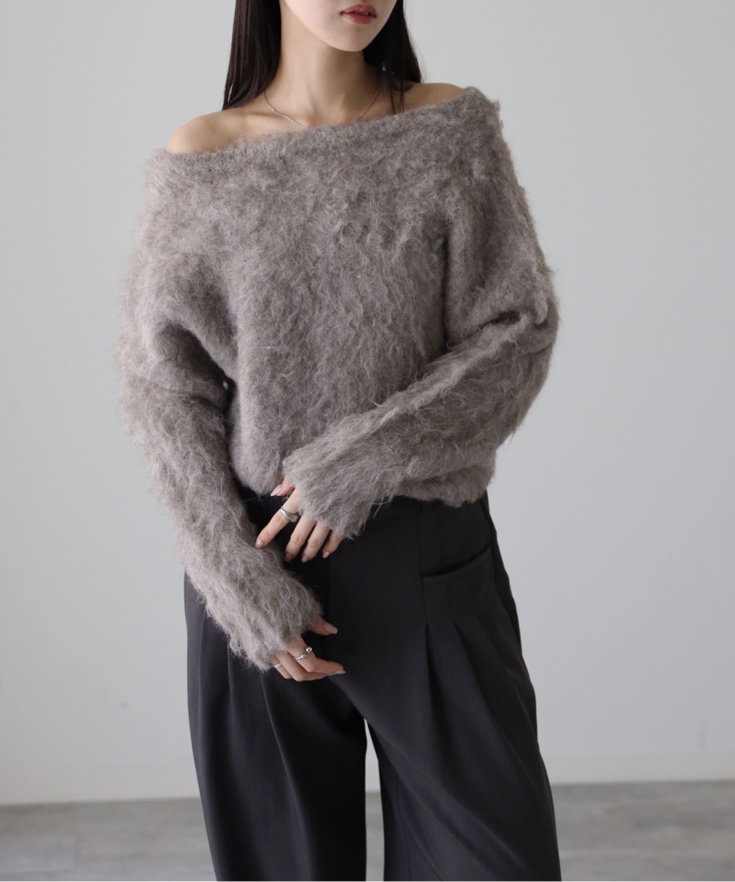 model：164cm. 着用サイズ：FREE
