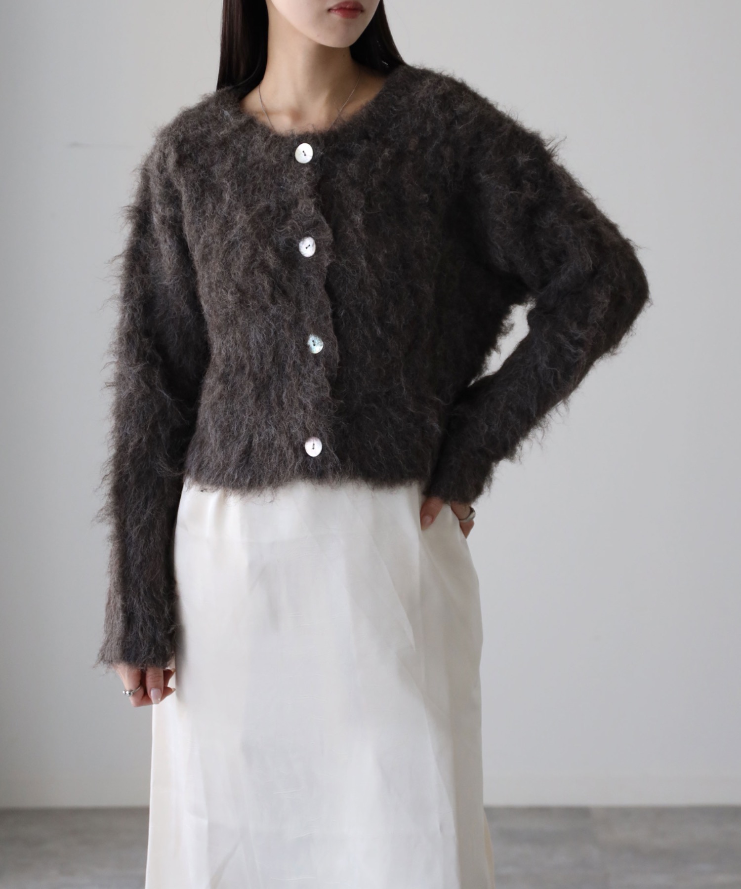 model：164cm. 着用サイズ：FREE