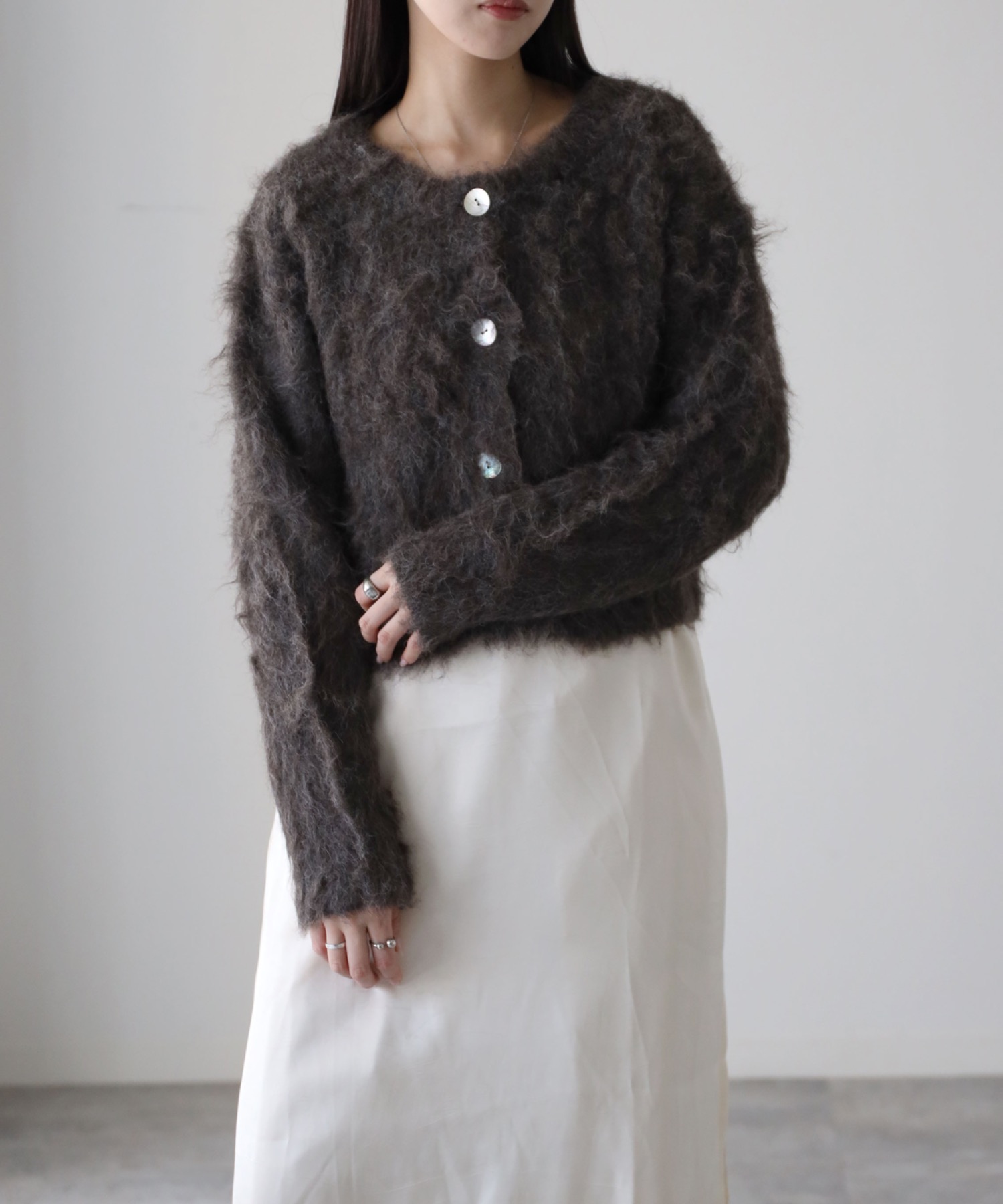 model：164cm. 着用サイズ：FREE