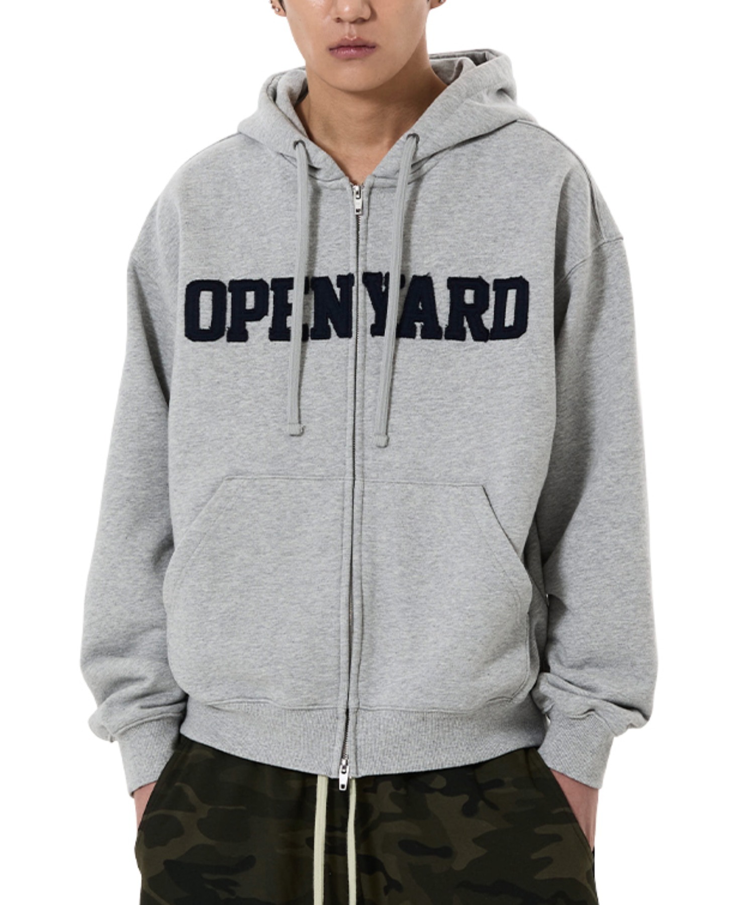 OY/オーワイ』RAW PATCH HOODIE ZIP UP/ローパッチジップアップ
