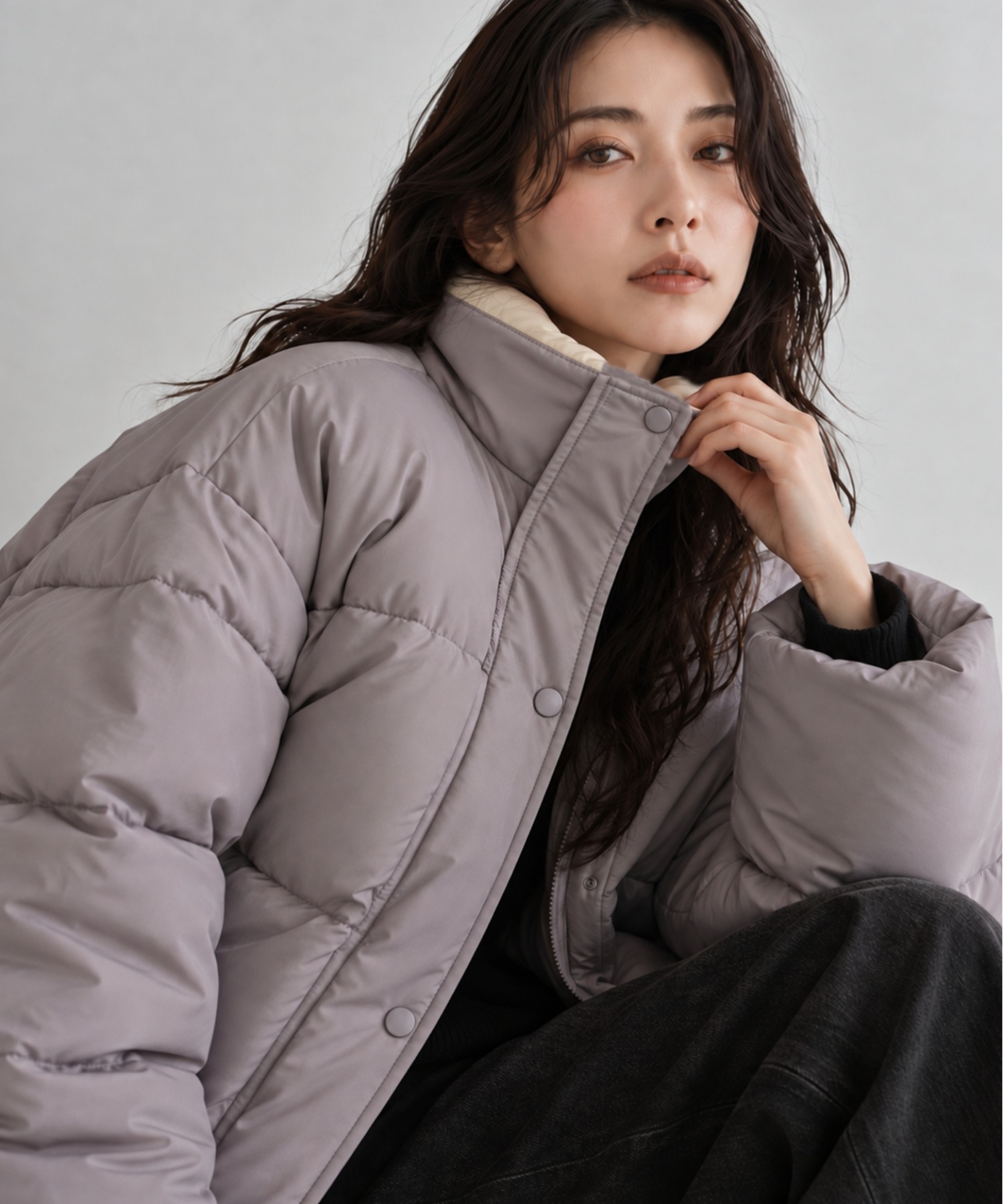  モデル身長：158cm 着用サイズ：FREE