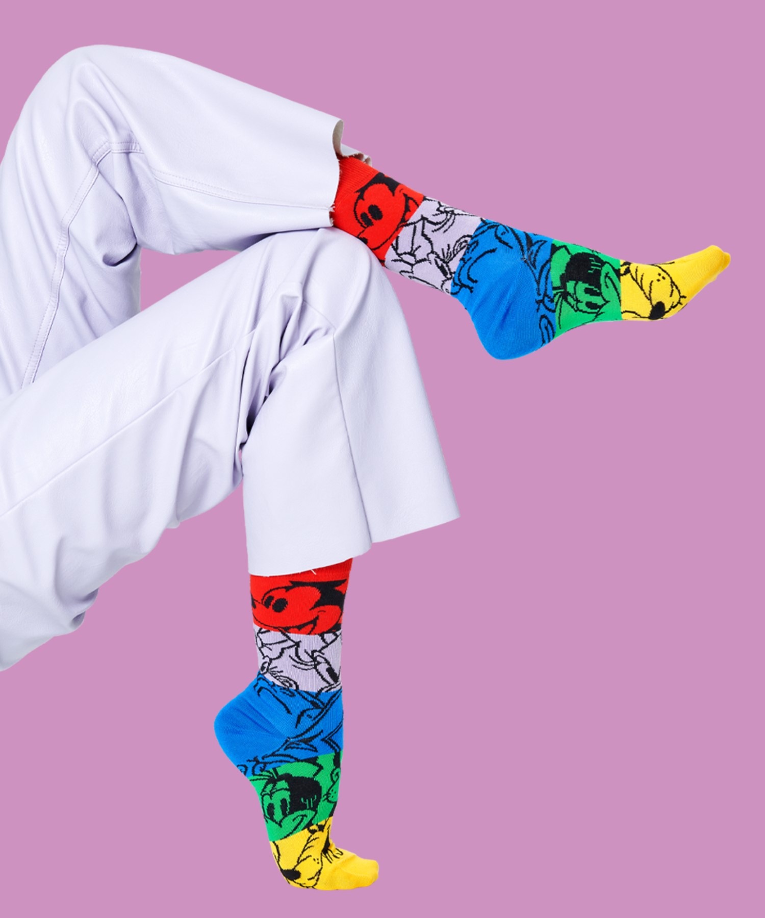 Happy Socks テレビで話題 Limited × Disney Colorful メンズ 一番人気物 14211011 Friends レディース クルーソックス