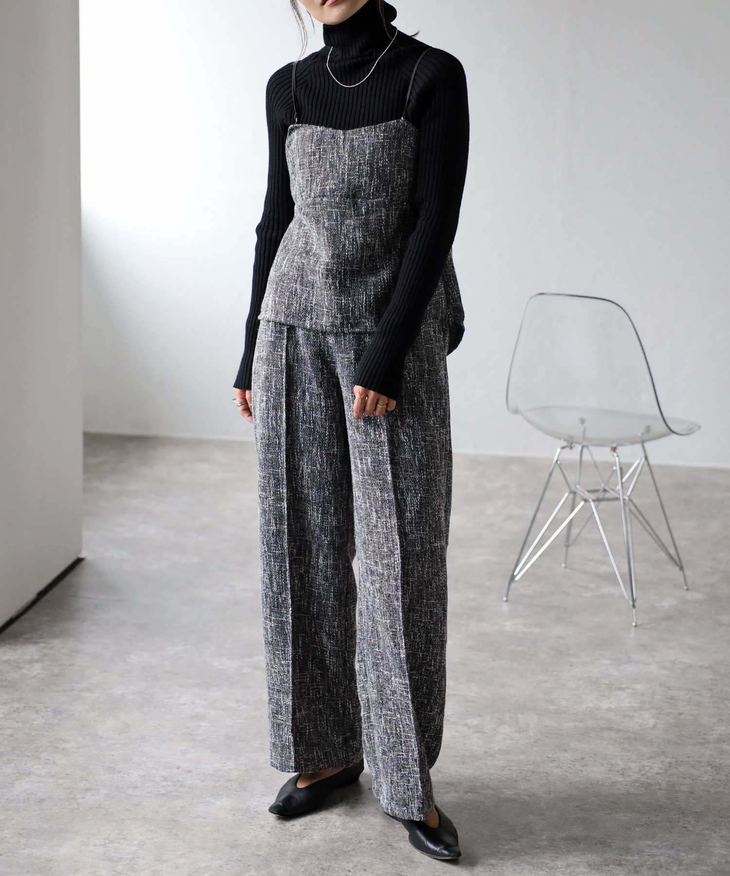 model：H165 着用サイズ：FREE