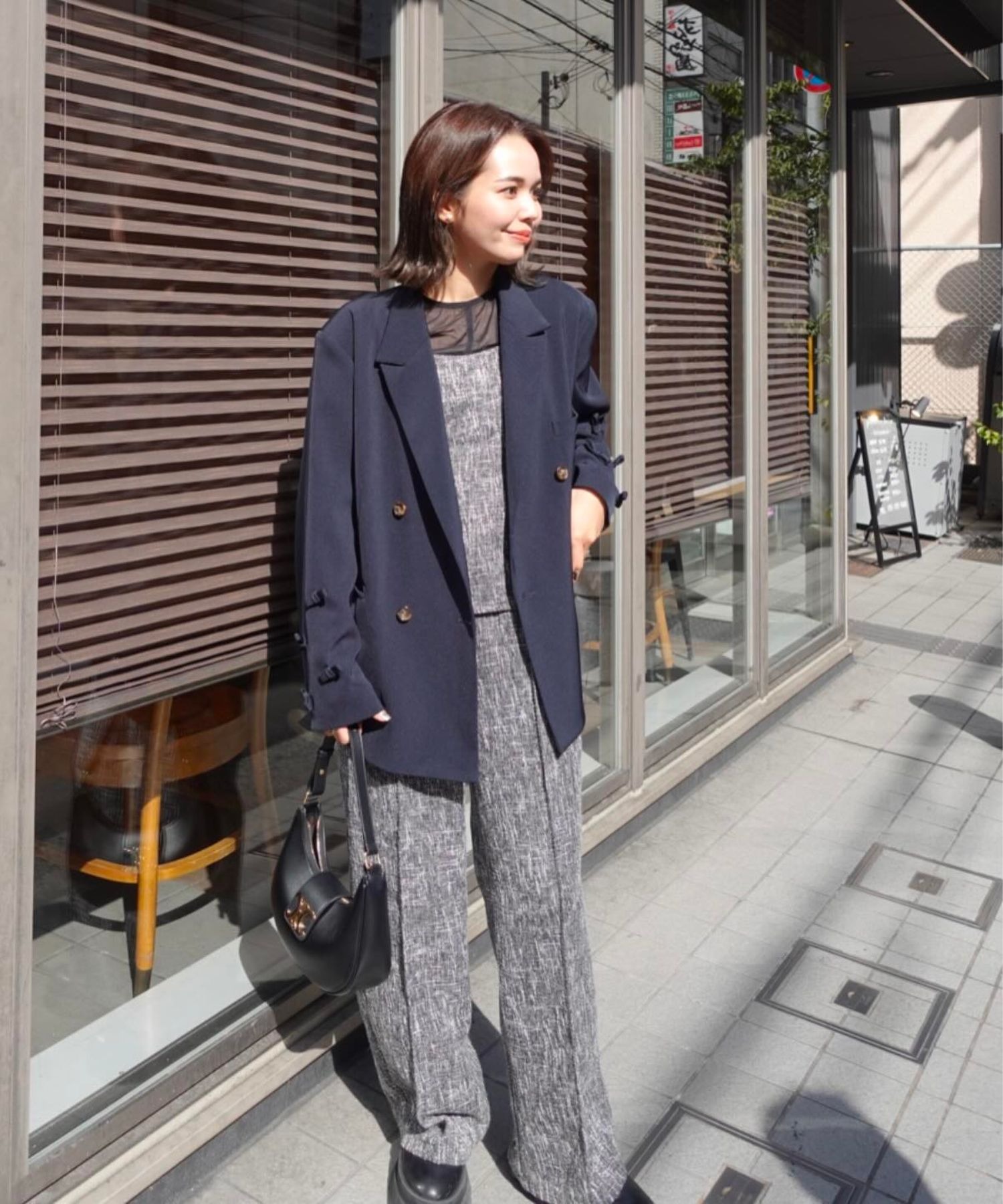 model：H154 着用サイズ：FREE