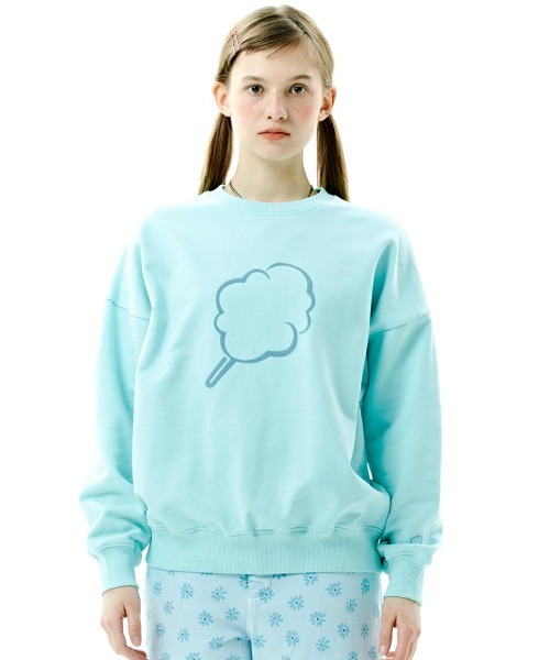 A'GEM/9 × .kom『CLOTTY/クロッティ』BIG CC OUTLINE SWEAT