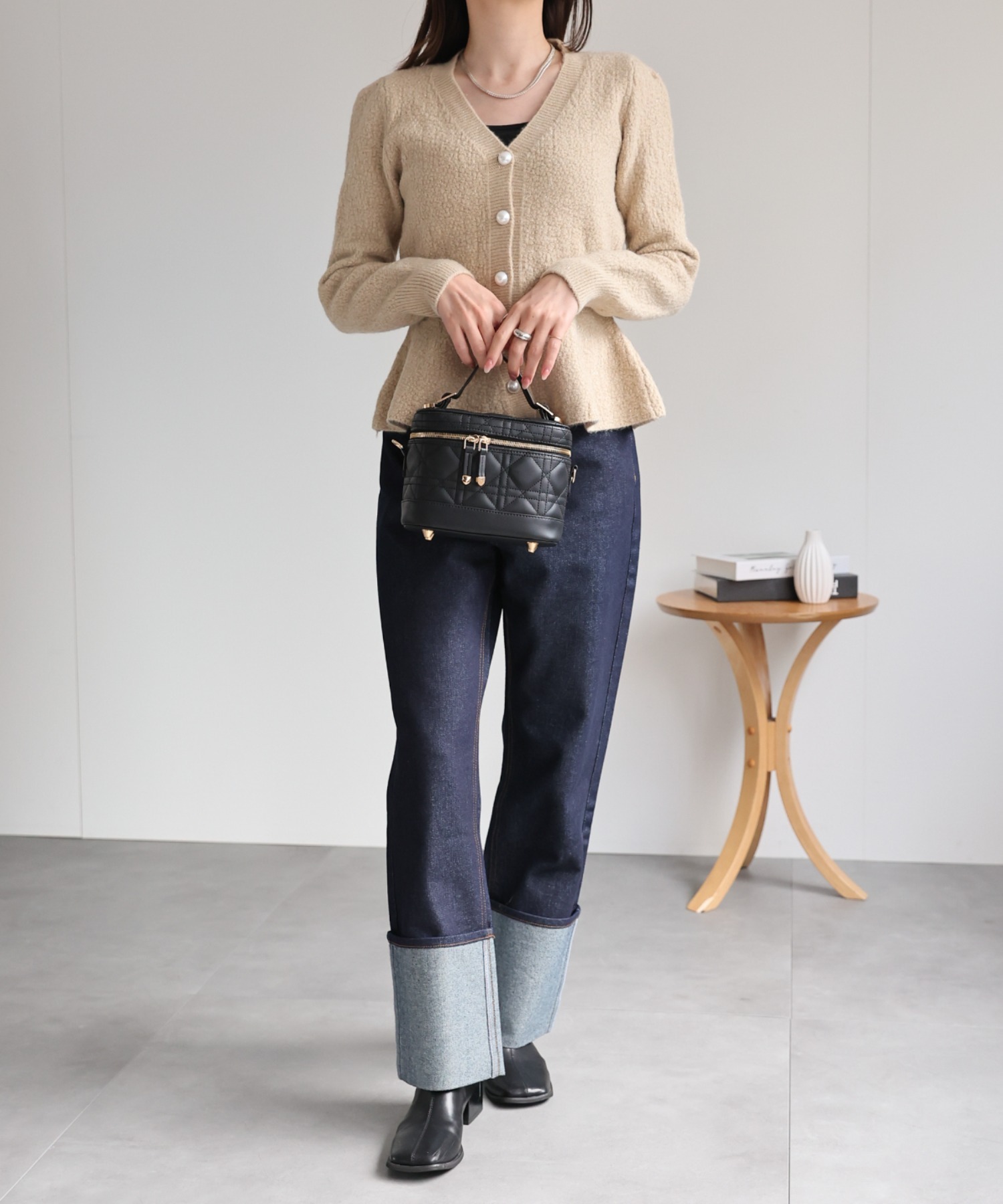 model：162cm 着用サイズ：F