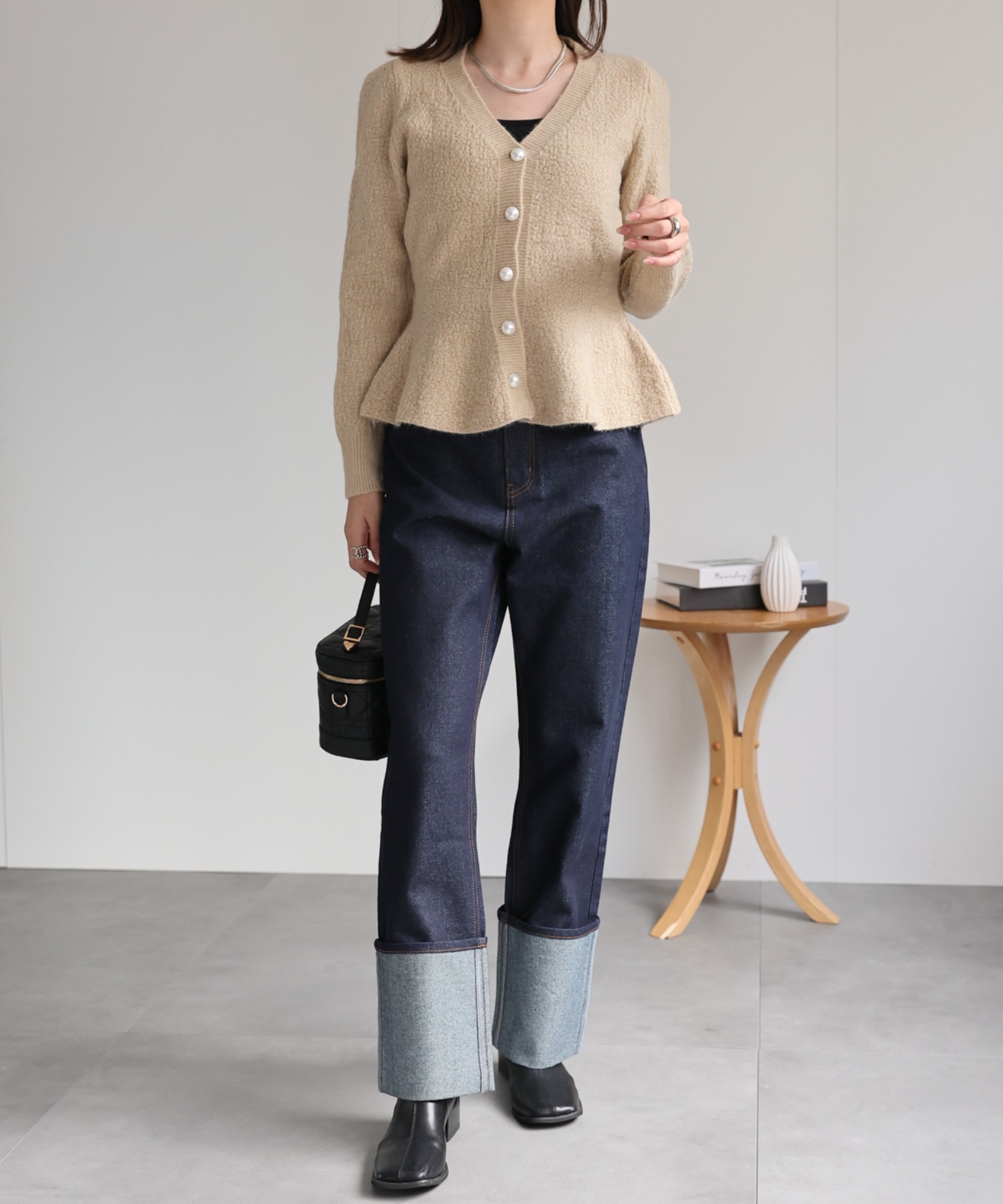 model：162cm 着用サイズ：F