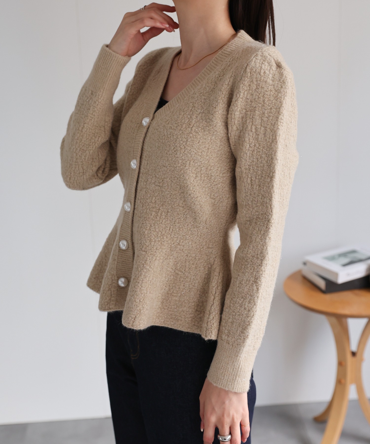 model：162cm 着用サイズ：F