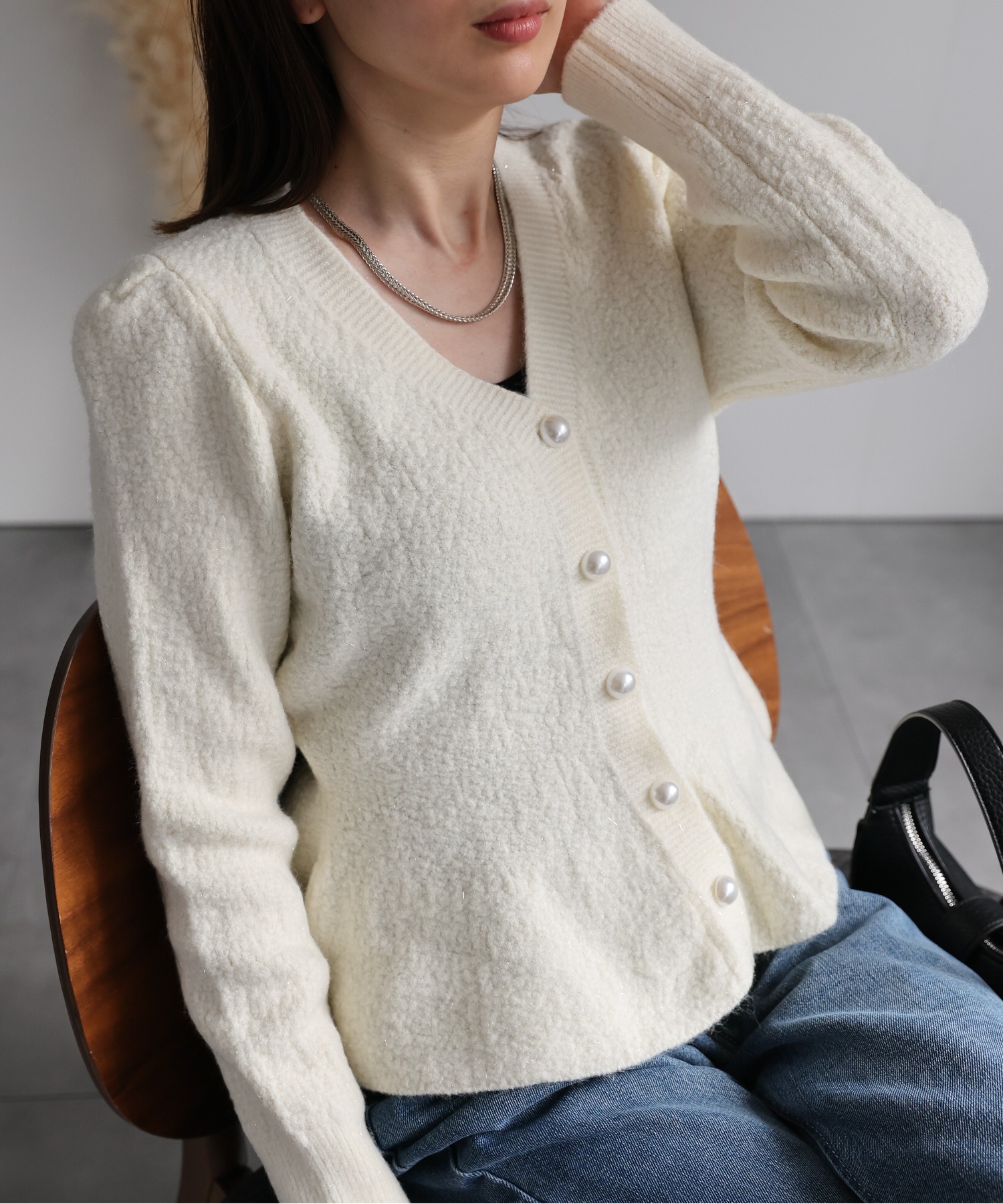 model：162cm 着用サイズ：F