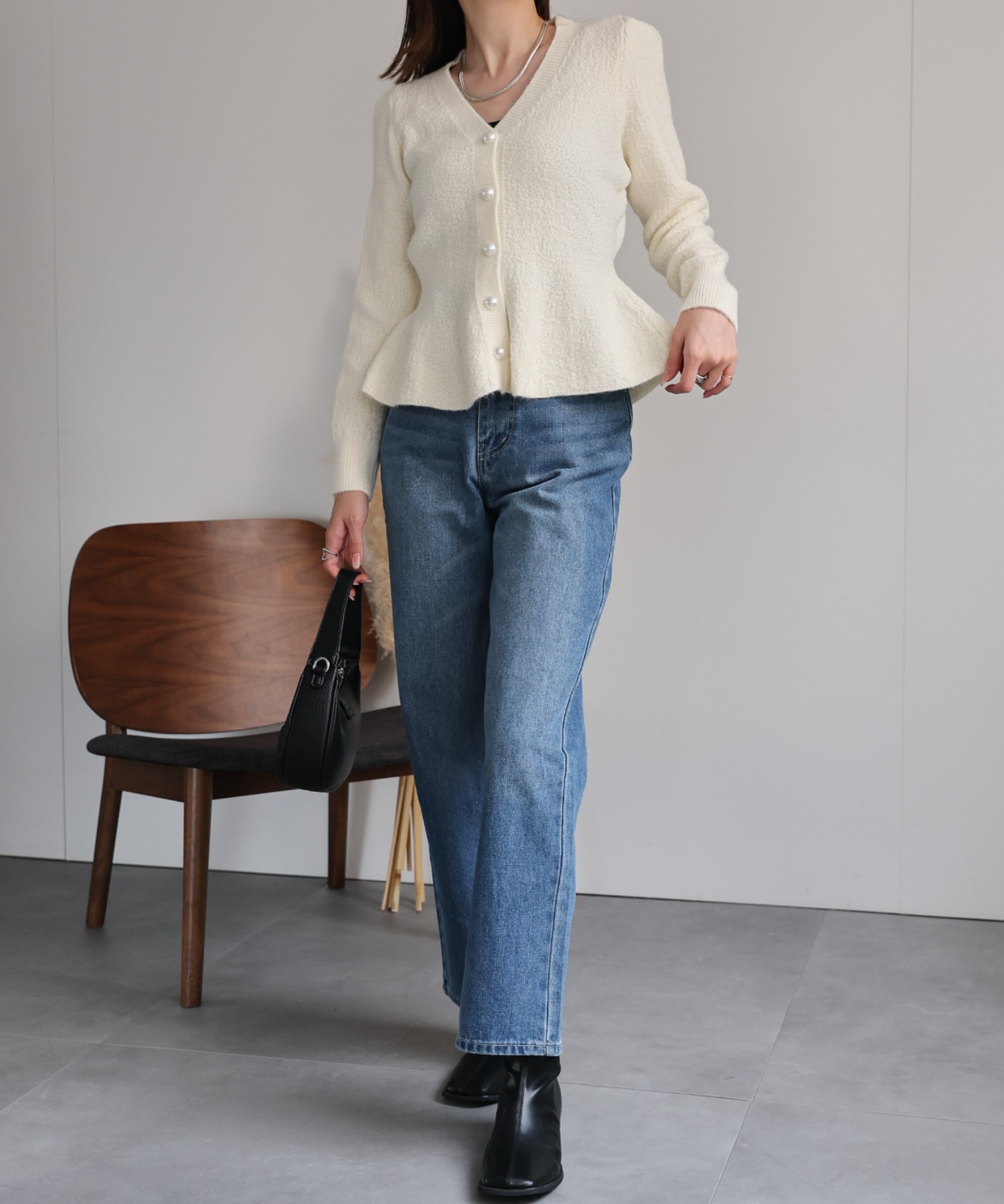 model：162cm 着用サイズ：F