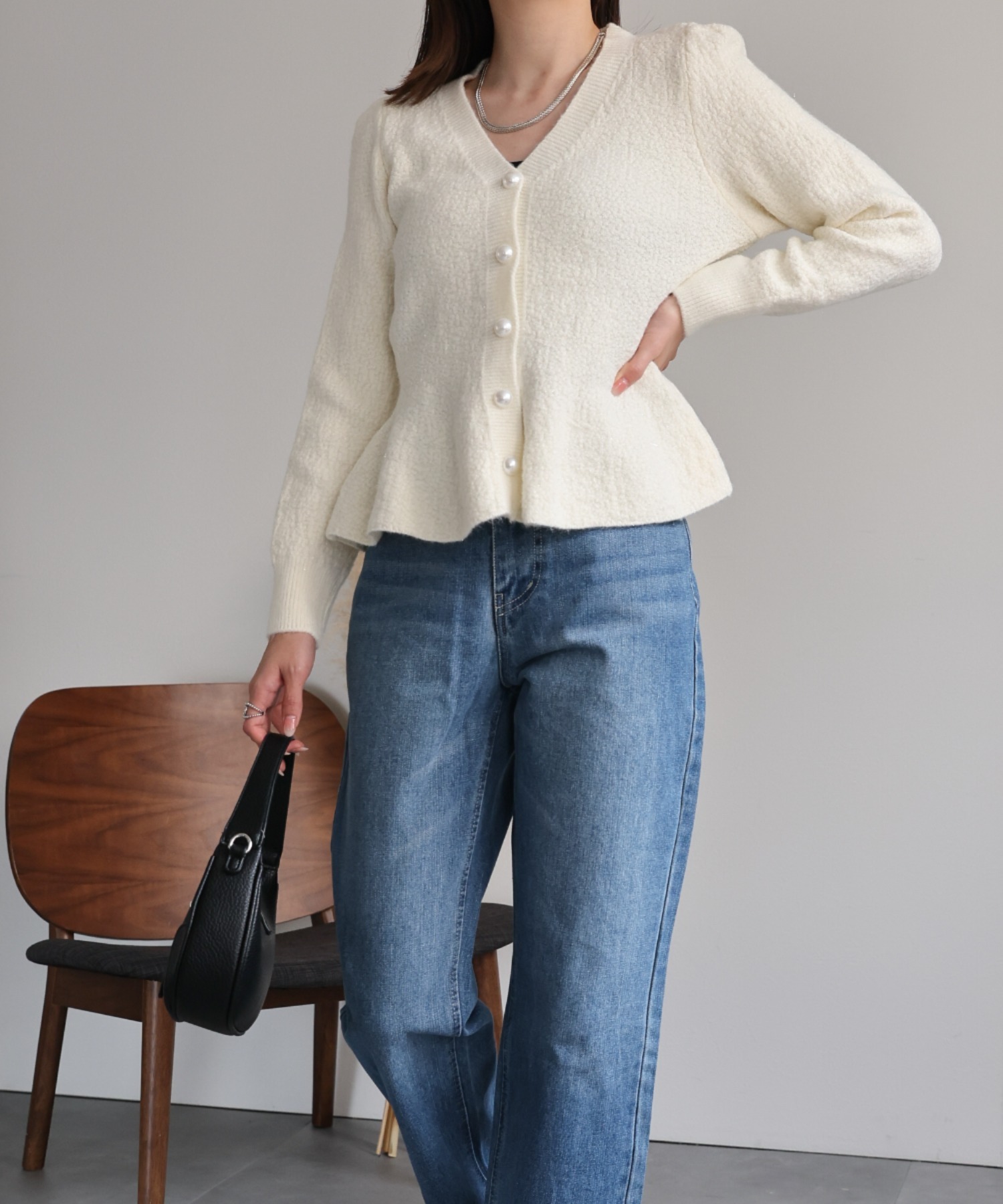 model：162cm 着用サイズ：F