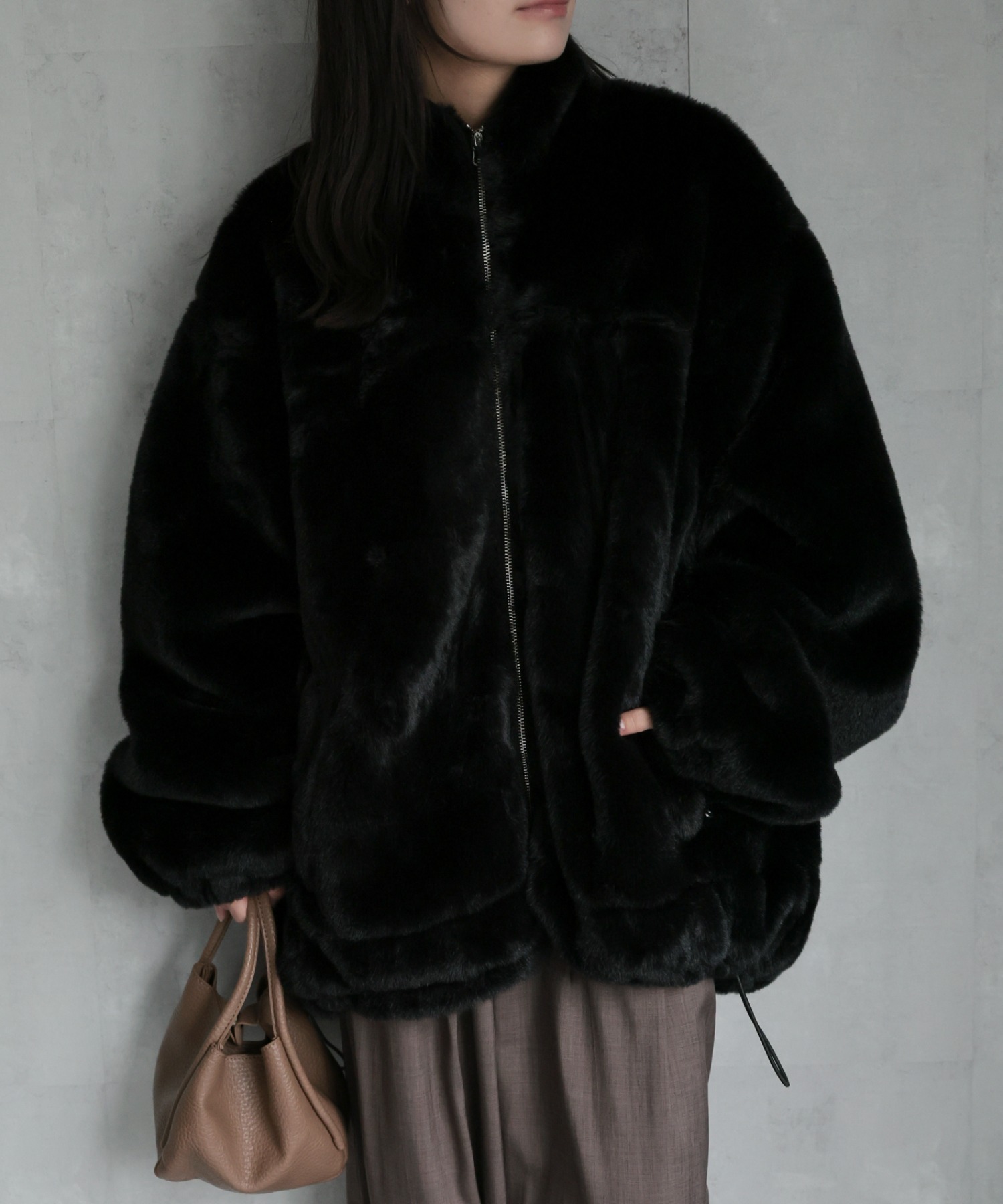 model：156cm 着用サイズ：FREE