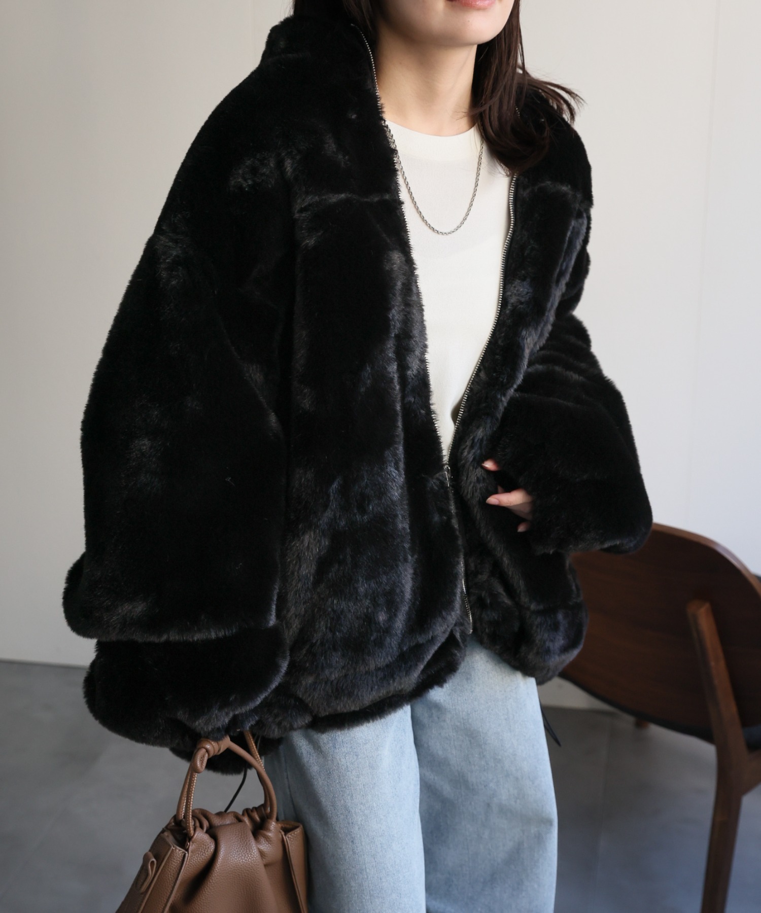 model：156cm 着用サイズ：FREE