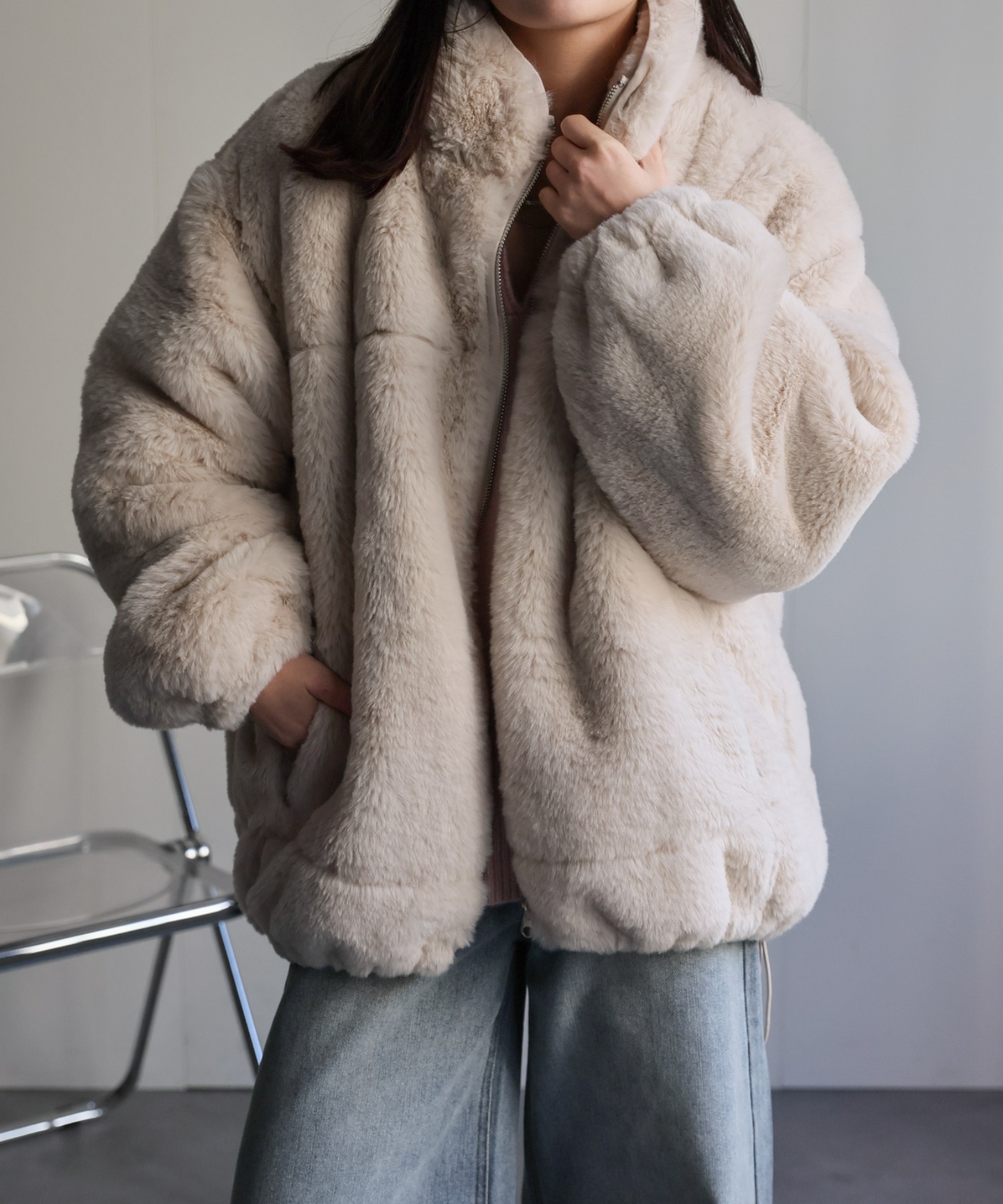 model：156cm 着用サイズ：Mサイズ