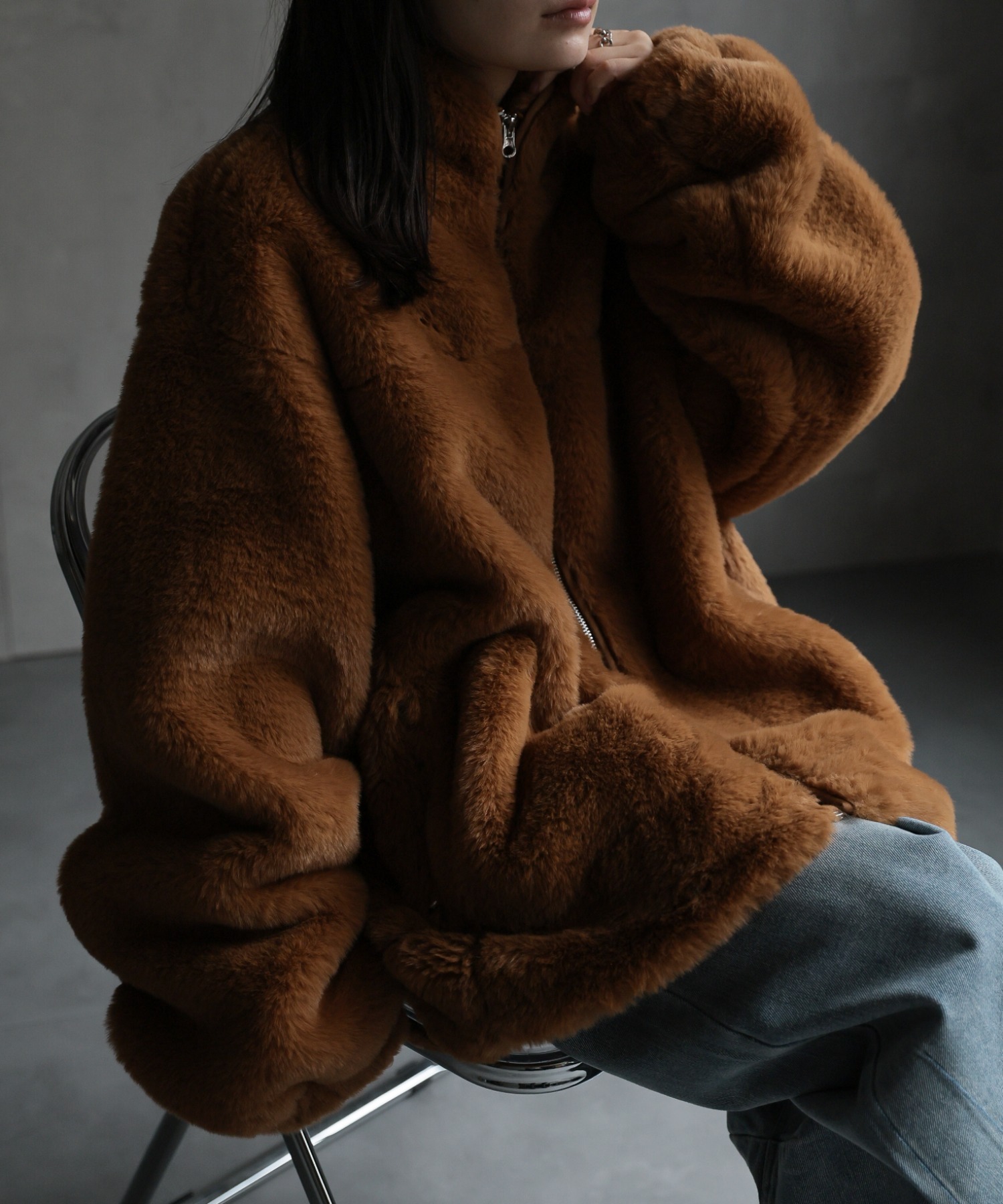 model：156cm 着用サイズ：FREE
