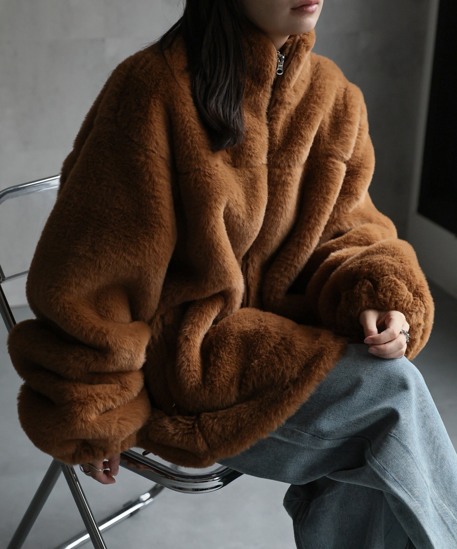 model：156cm 着用サイズ：FREE
