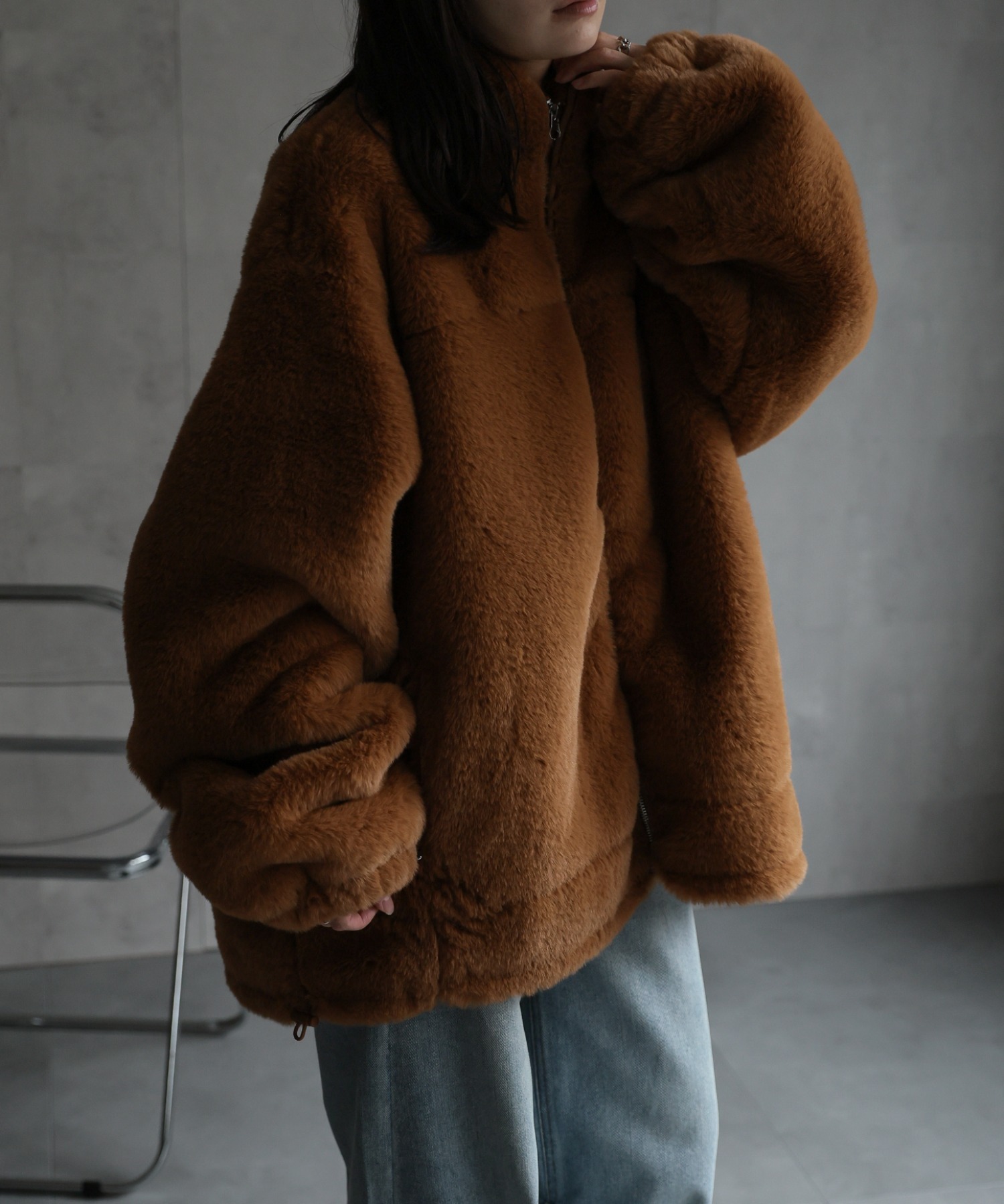 model：156cm 着用サイズ：FREE