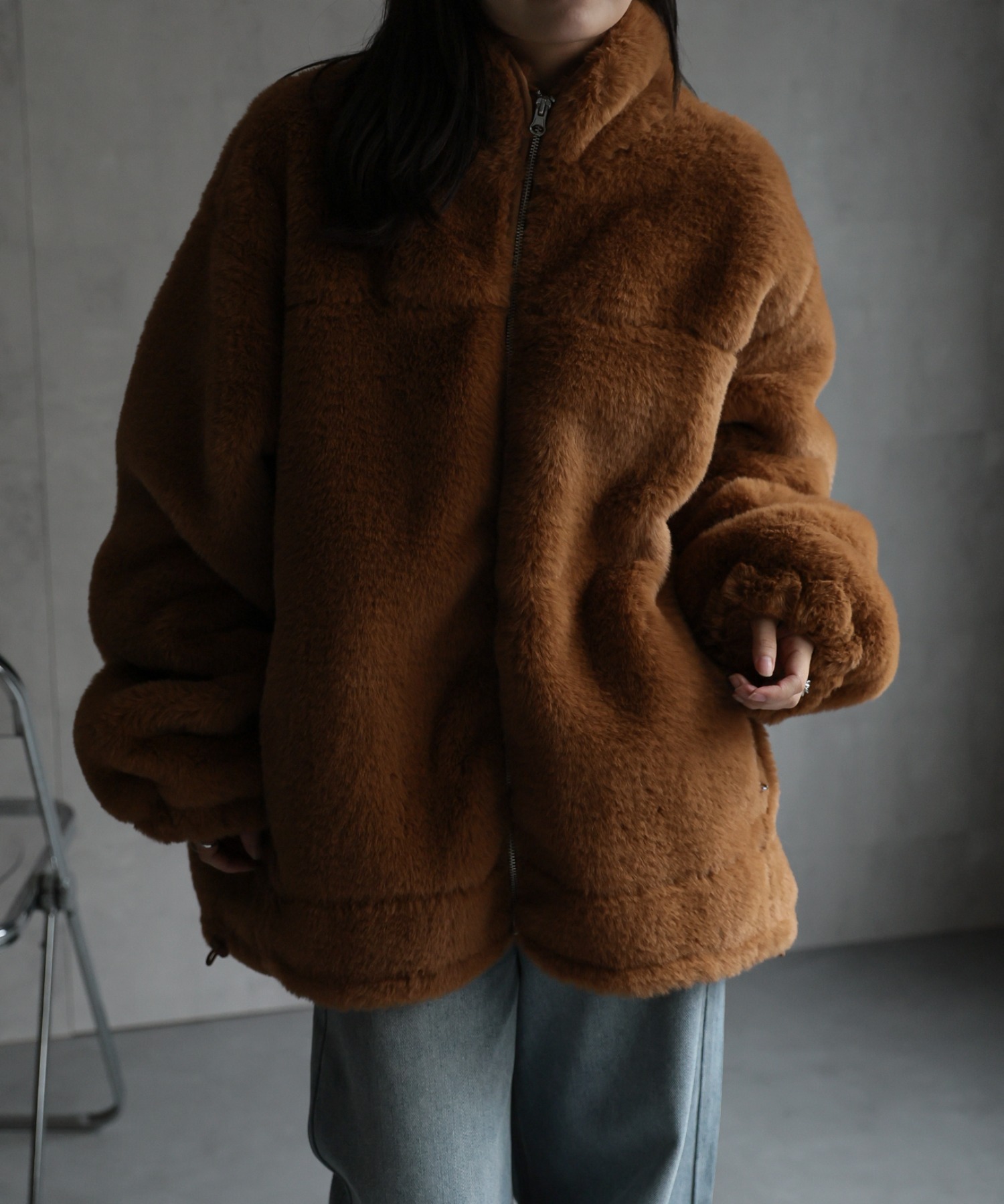 model：156cm 着用サイズ：FREE