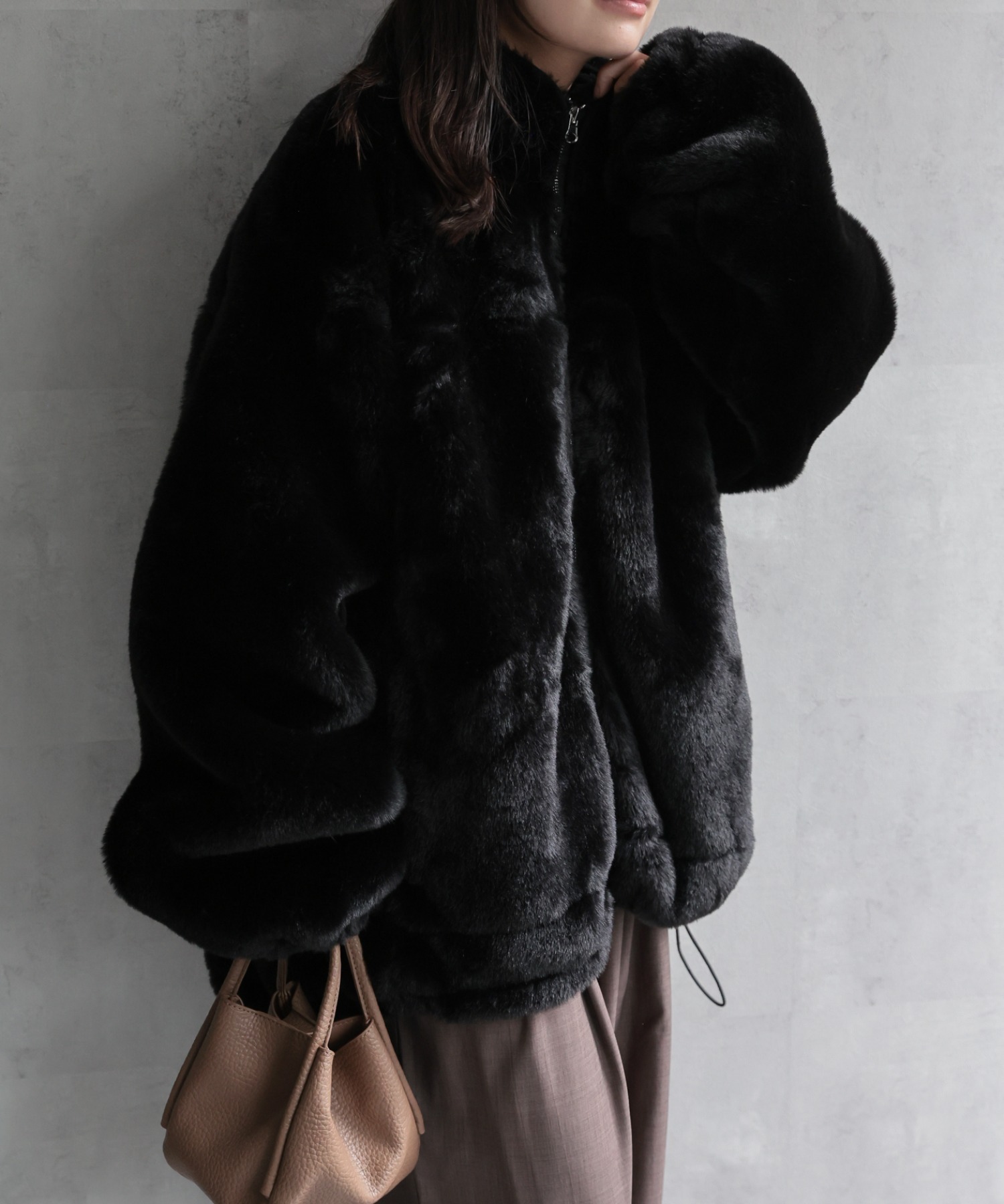 model：156cm 着用サイズ：FREE