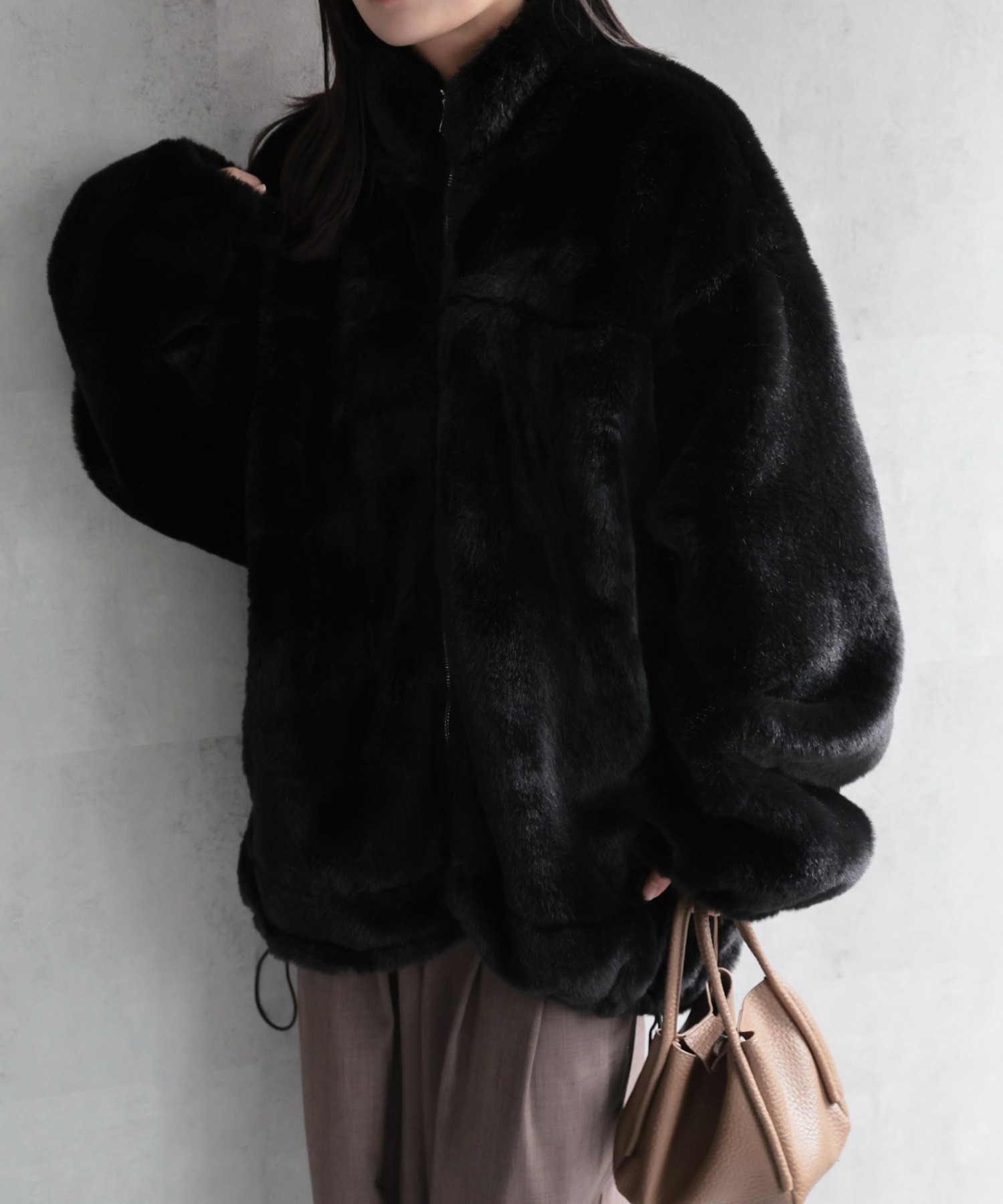 model：156cm 着用サイズ：FREE