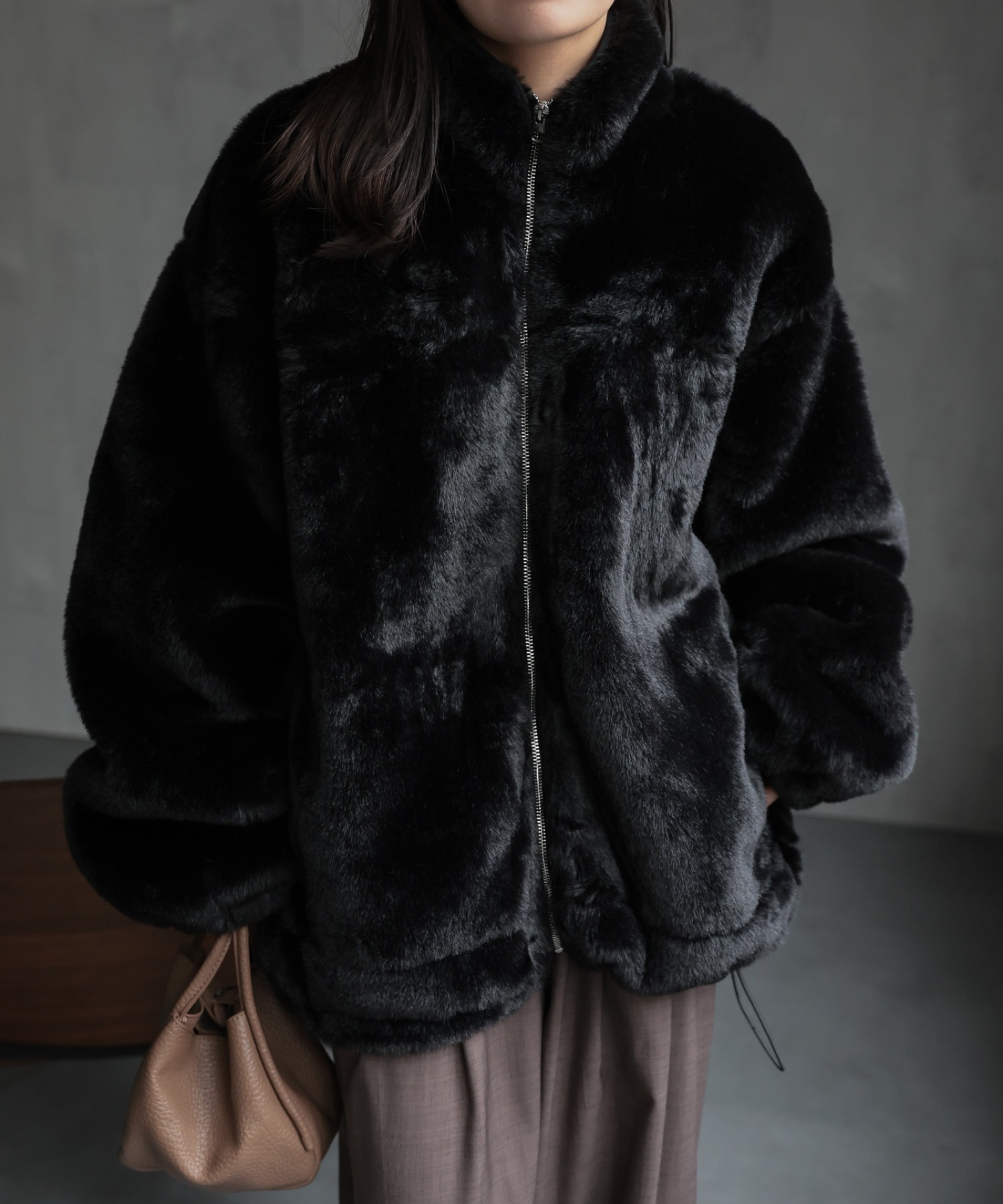 model：156cm 着用サイズ：FREE