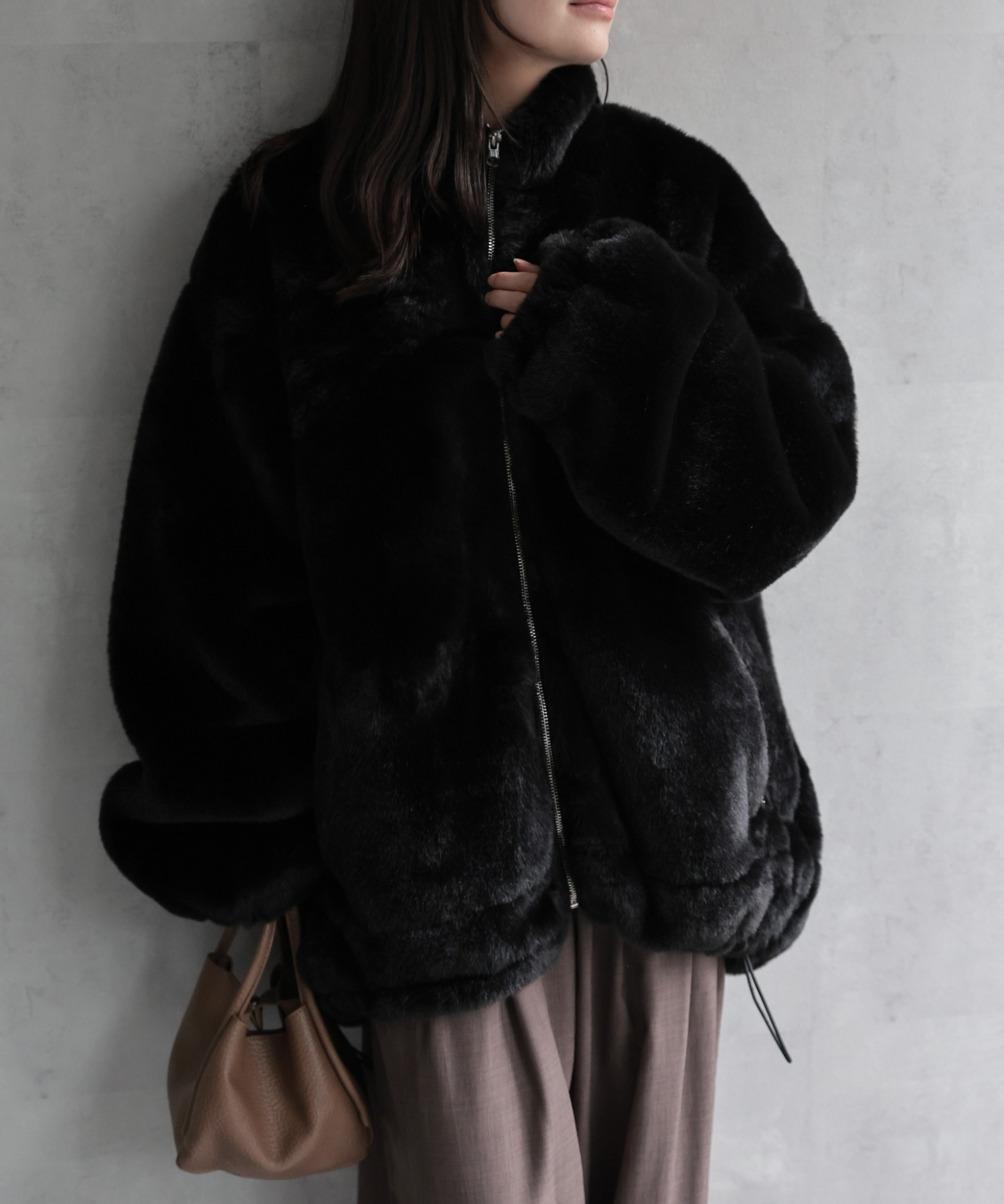 model：156cm 着用サイズ：FREE