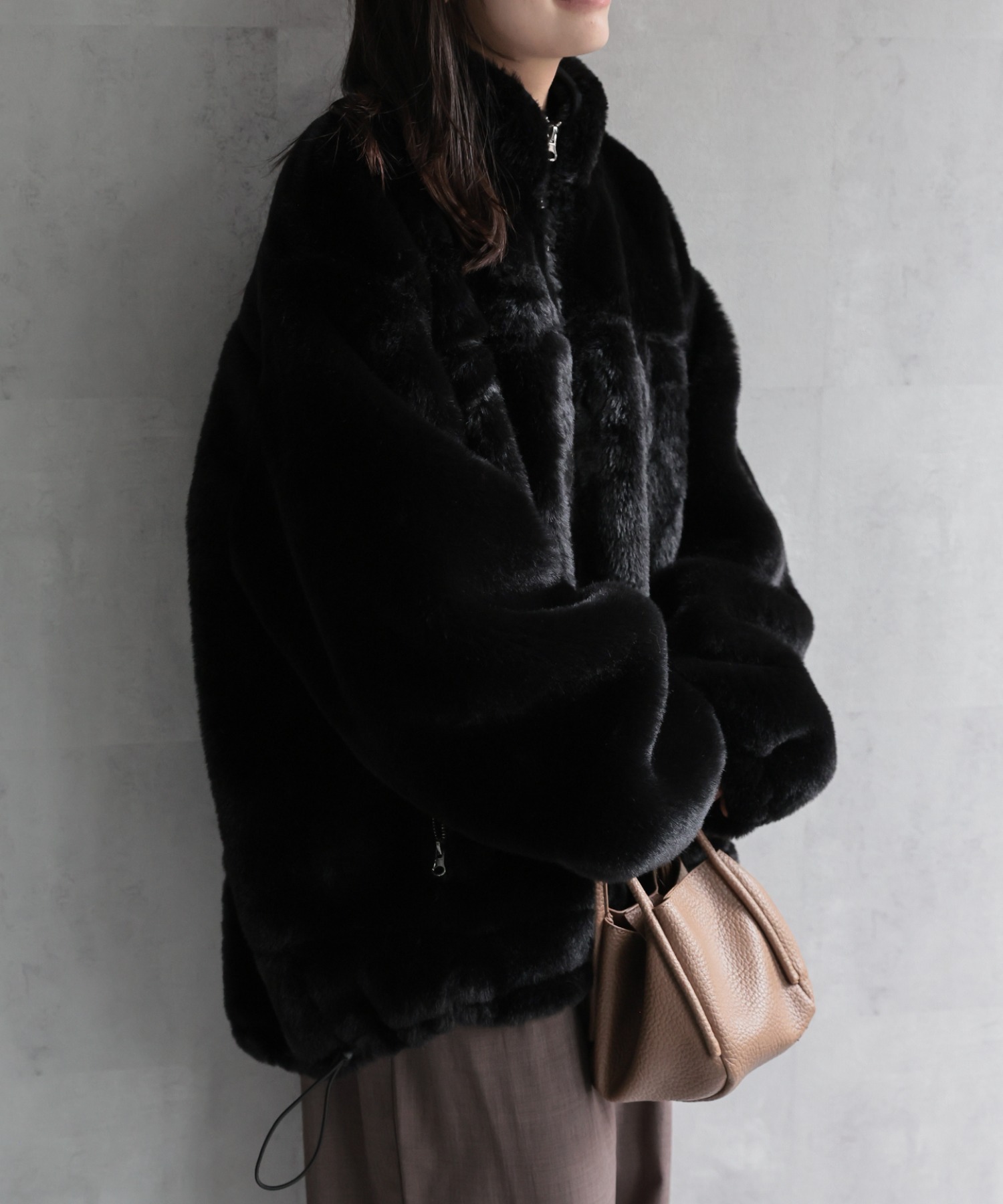 model：156cm 着用サイズ：FREE